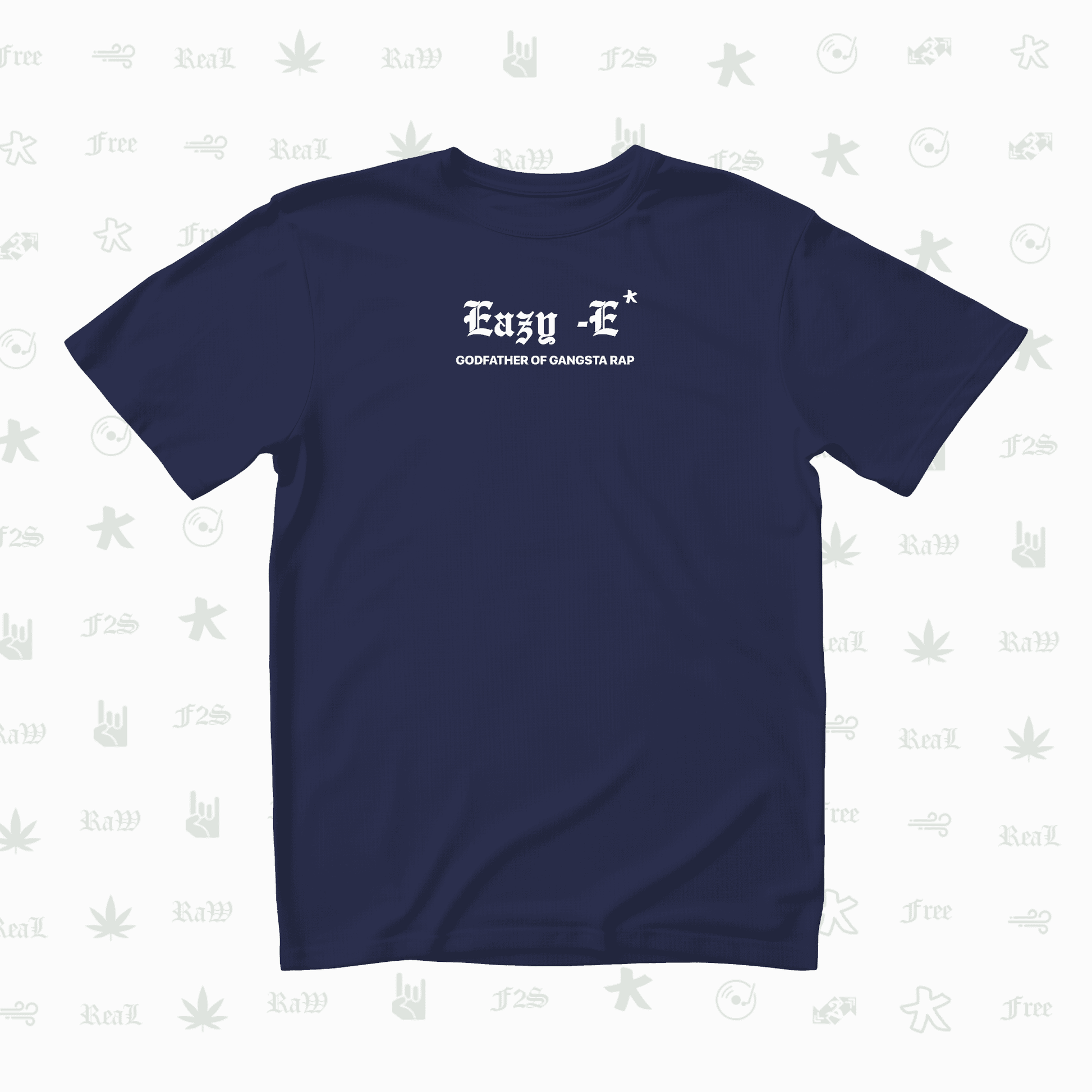 Eazy-E Godfather of Gangsta Rap Unisex Royal Blue Oversized T-Shirt.