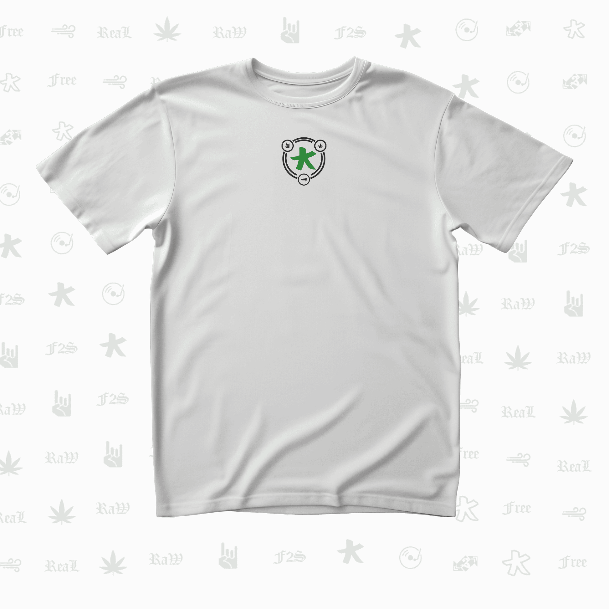 F2S Original RRF White Unisex Oversized T-Shirt.