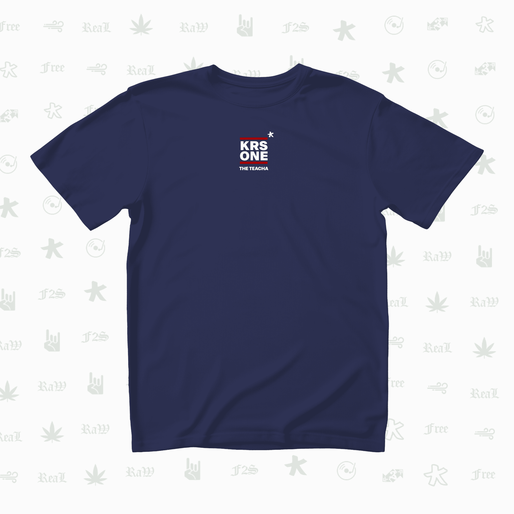 KRS ONE The Teacha Unisex Royal Blue Oversized T-Shirt.