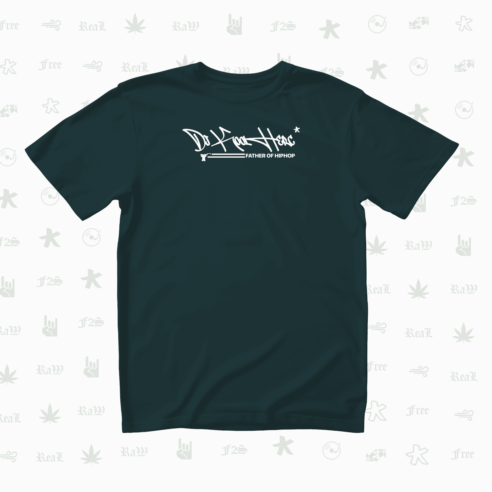 DJ Kool Herc Origins Unisex Petrol Blue Oversized T-Shirt.