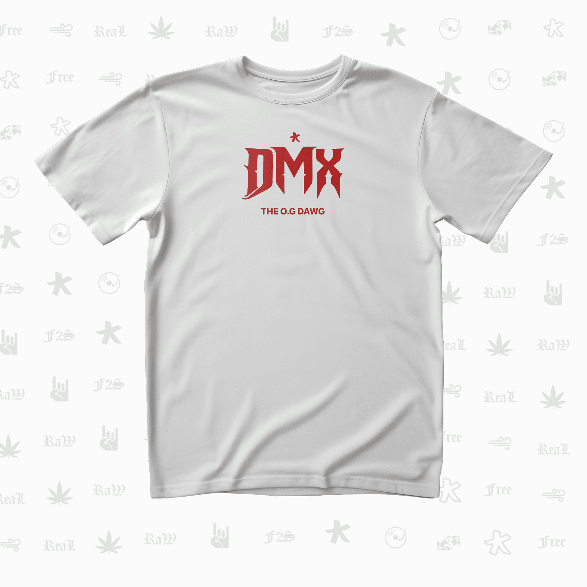 DMX The O.G. Dawg Unisex White Oversized T-Shirt.