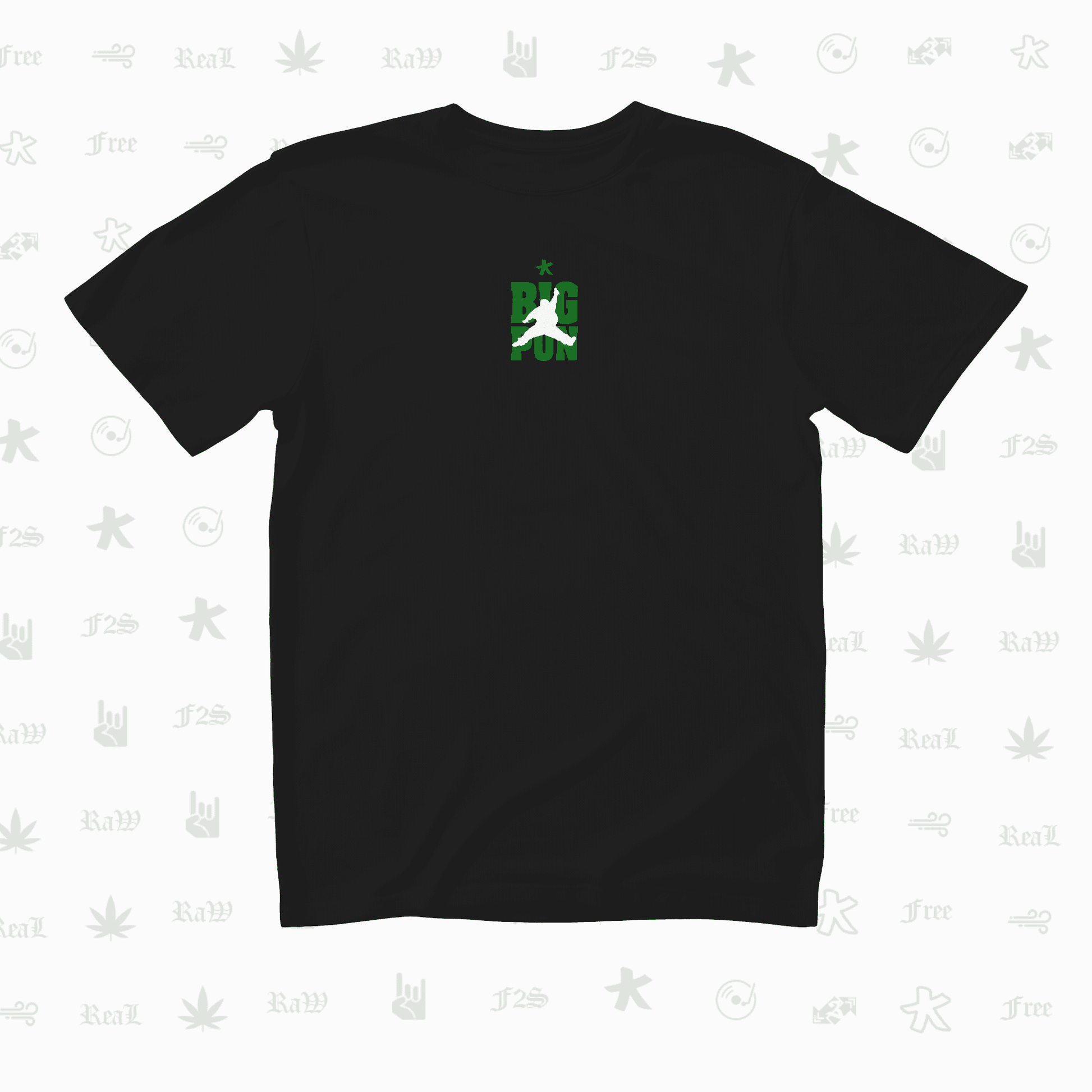 Big Pun Heavyweight Unisex Black Oversized T-Shirt.