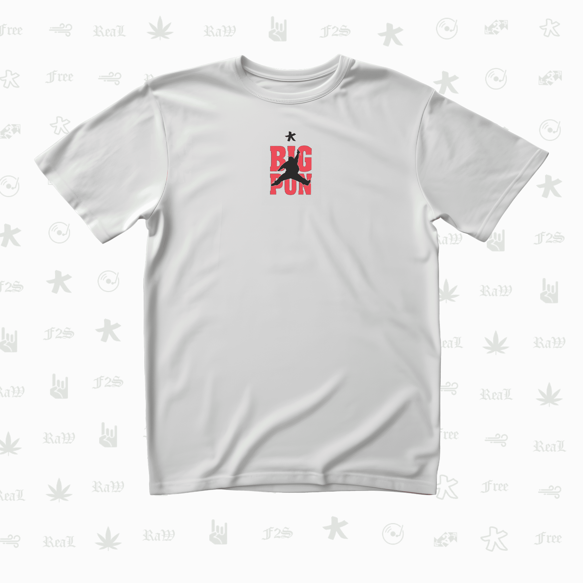 Big Pun Heavyweight Unisex White Oversized T-Shirt.