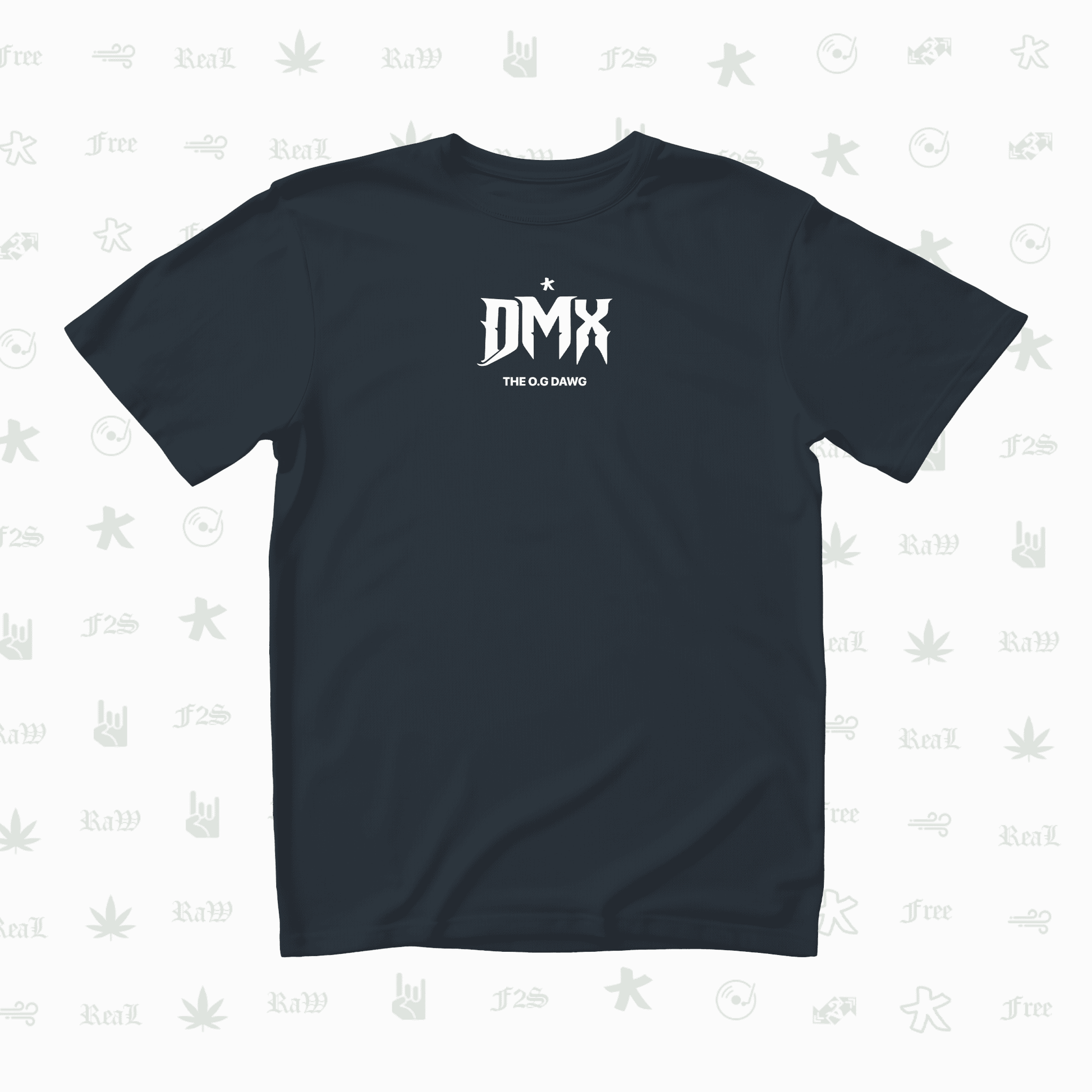 DMX The O.G. Dawg Unisex Navy Blue Oversized T-Shirt.