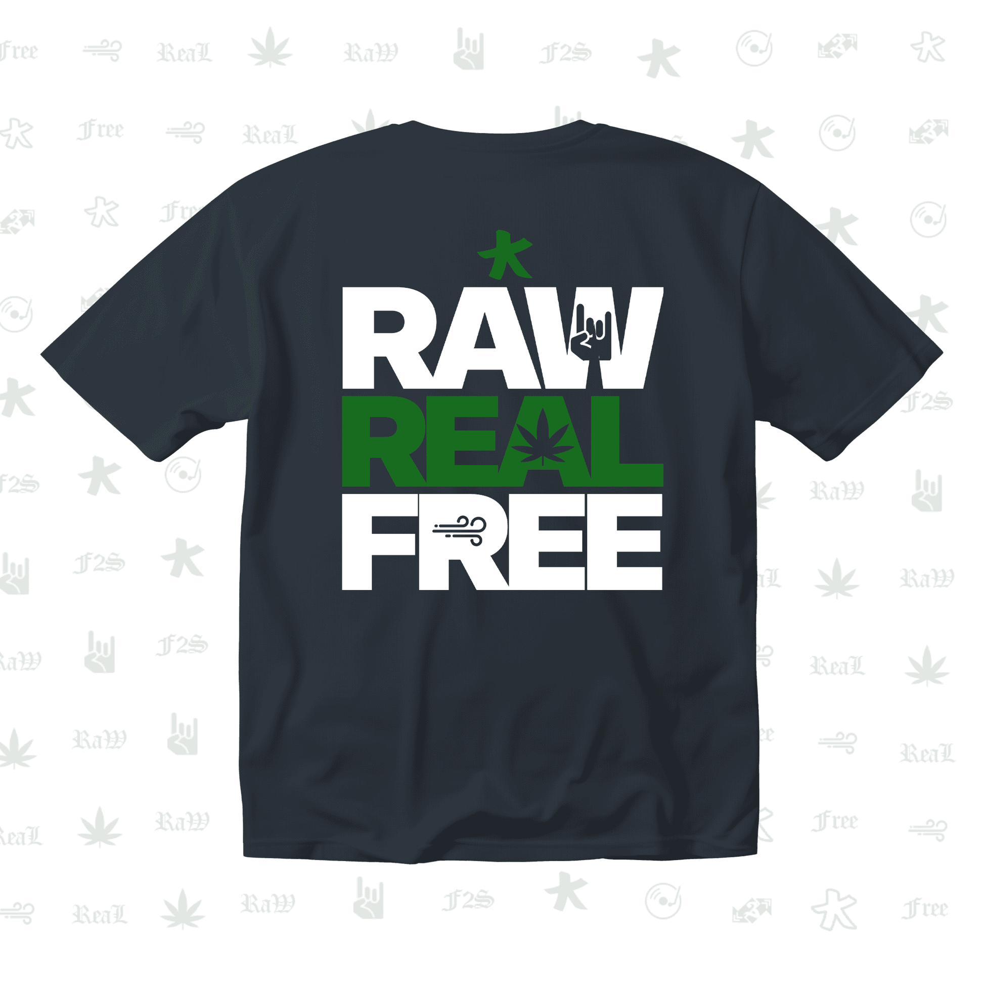 F2S Original RRF Navy Blue Unisex Oversized T-Shirt.