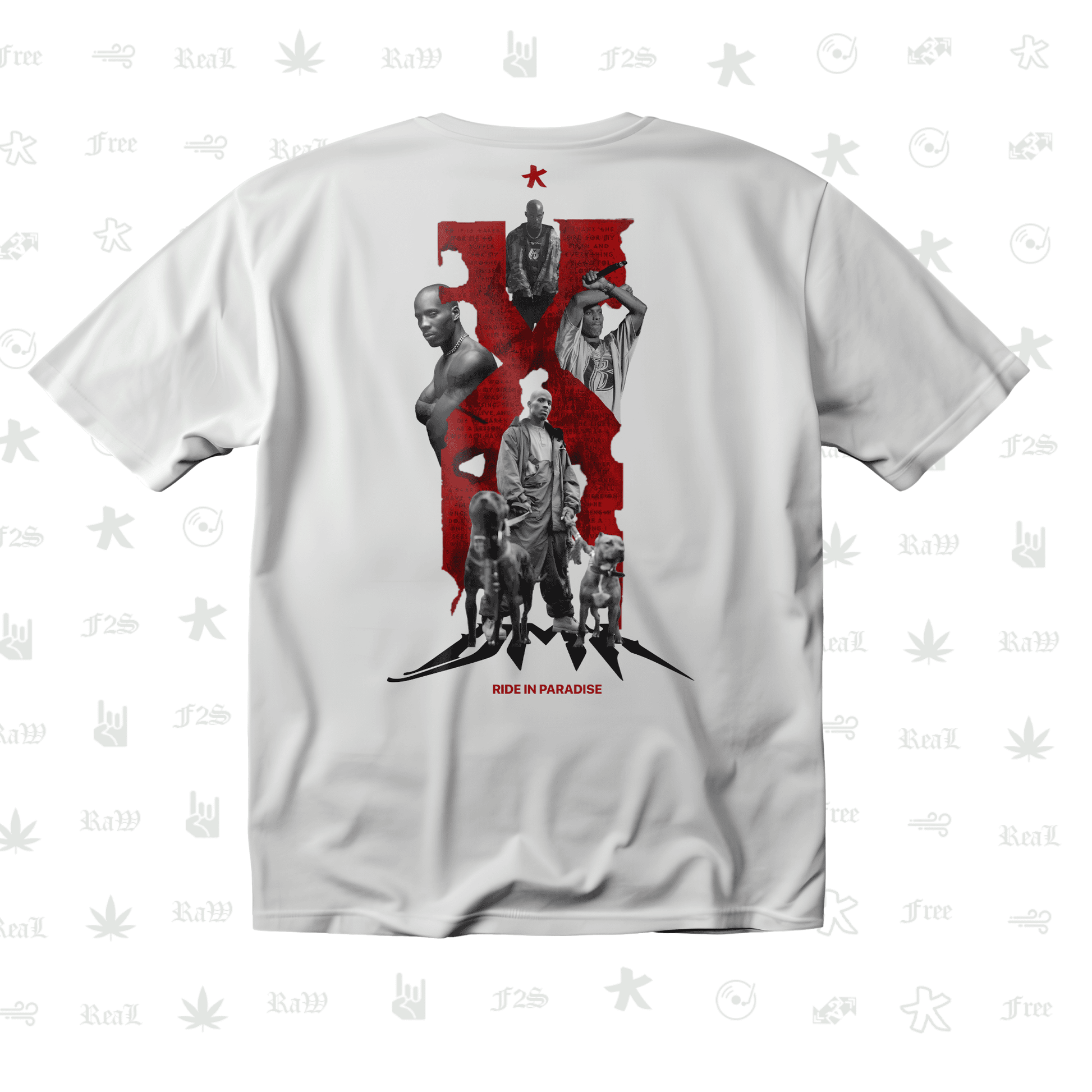 DMX The O.G. Dawg Unisex White Oversized T-Shirt.