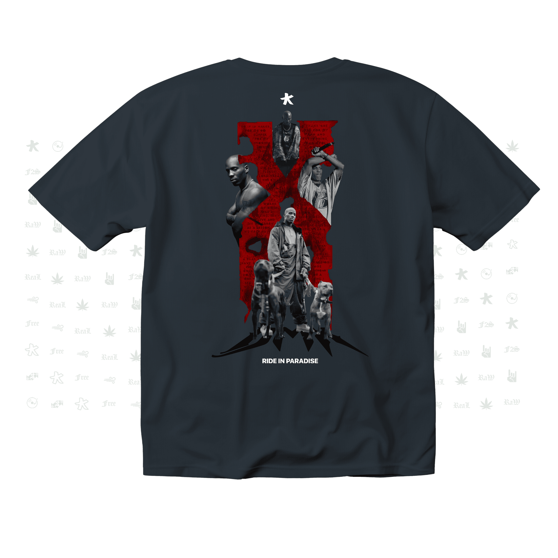 DMX The O.G. Dawg Unisex Navy Blue Oversized T-Shirt.
