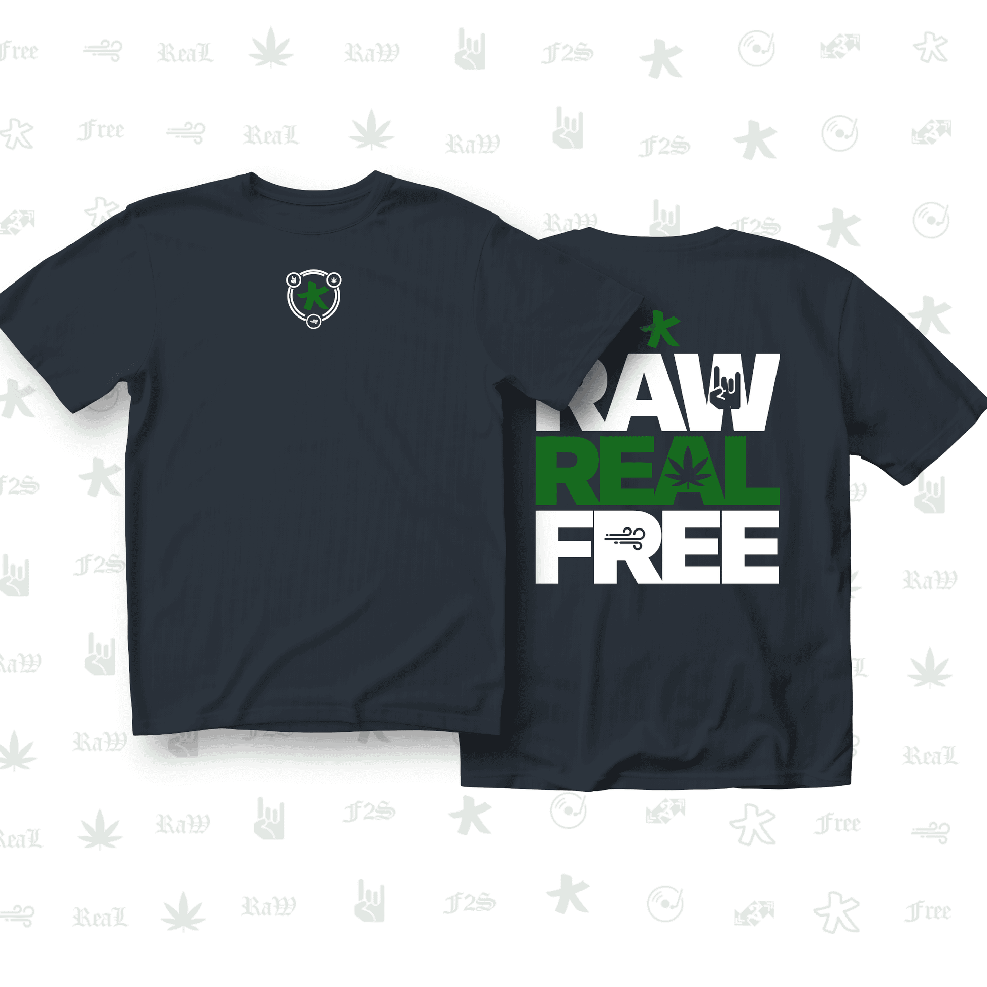 F2S Original RRF Navy Blue Unisex Oversized T-Shirt.