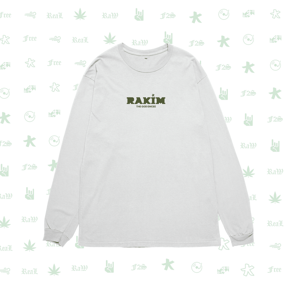 Rakim The God Emcee White Unisex Oversized Sweatshirt