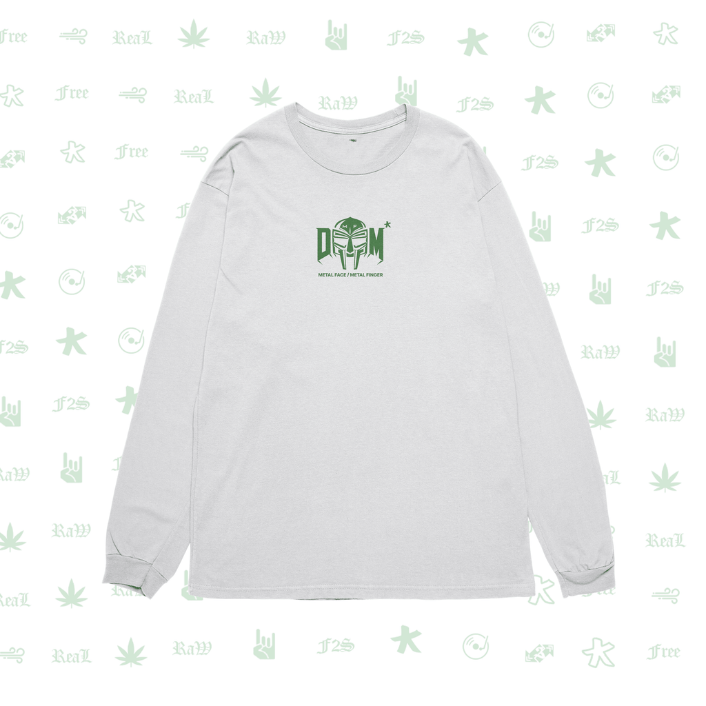 MF DOOM METAL FACE/FINGER White Unisex Oversized Sweatshirt