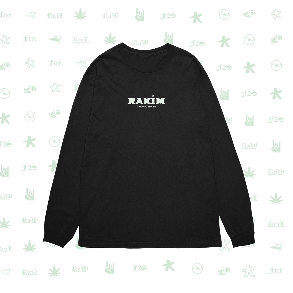 Rakim The God Emcee Black Unisex Oversized Sweatshirt