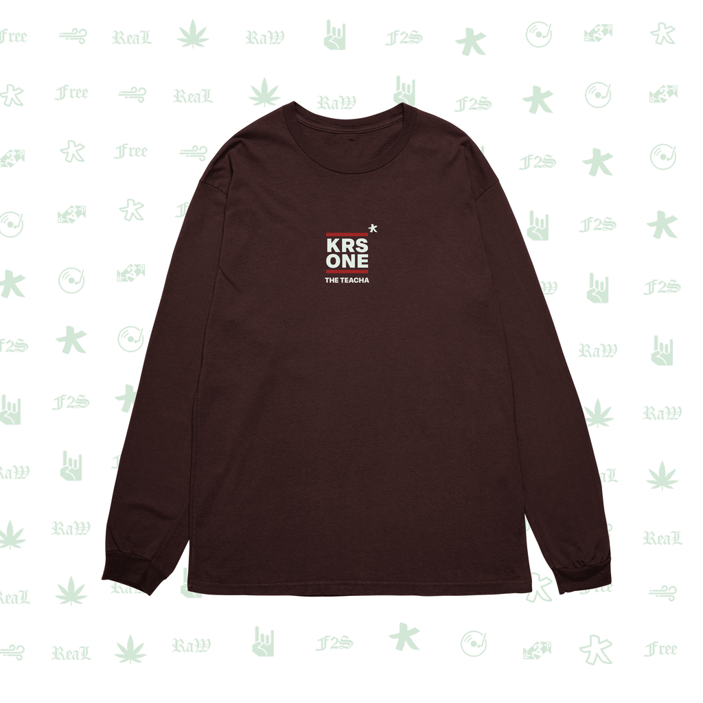 KRS ONE The Teacha Maroon Unisex Oversized Sweatshirt