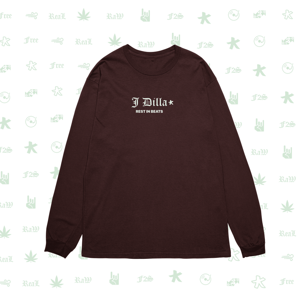 J Dilla Rest In Beats Maroon Unisex Oversized Sweatshirt