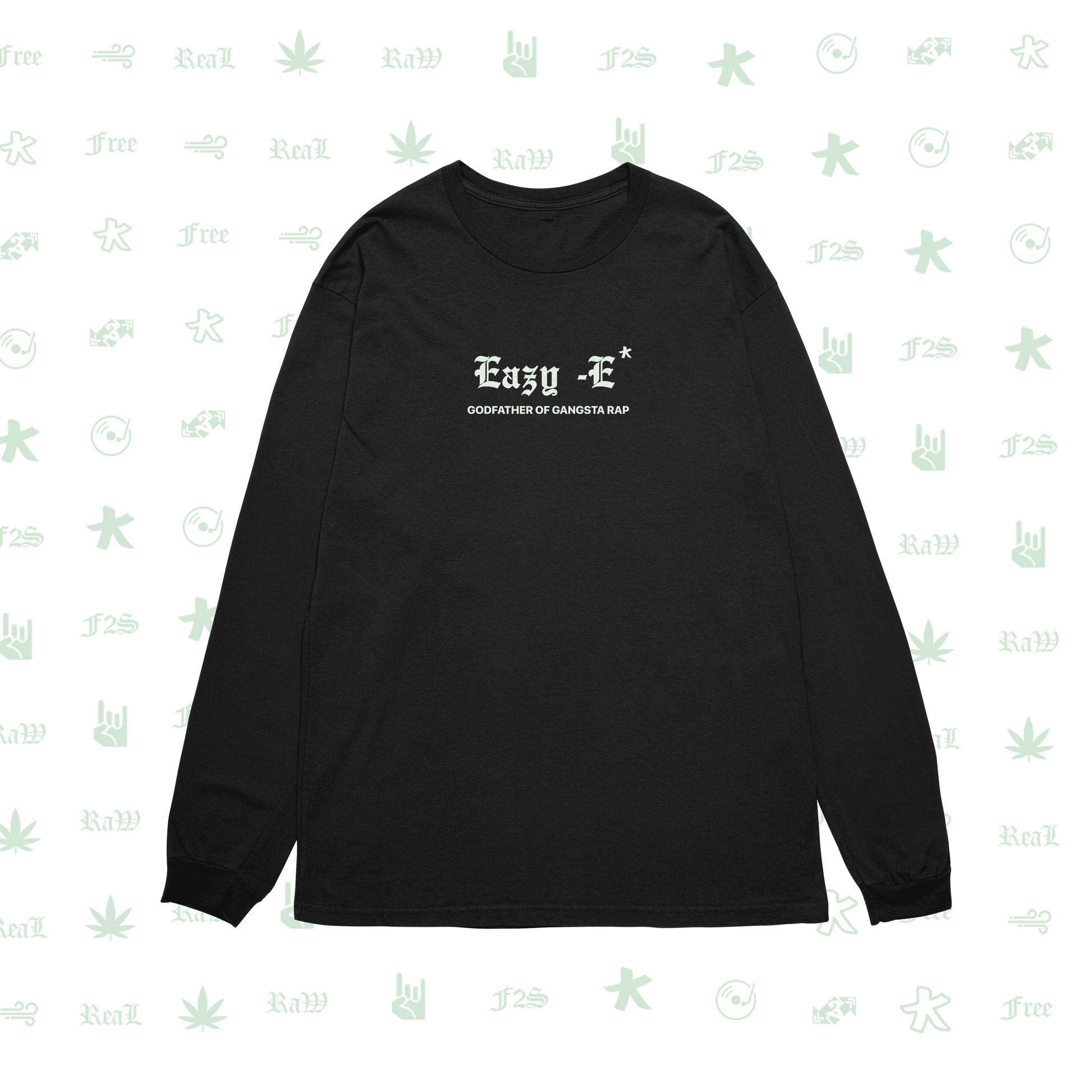 Eazy-E Godfather of Gangsta Rap Black Unisex Oversized Sweatshirt