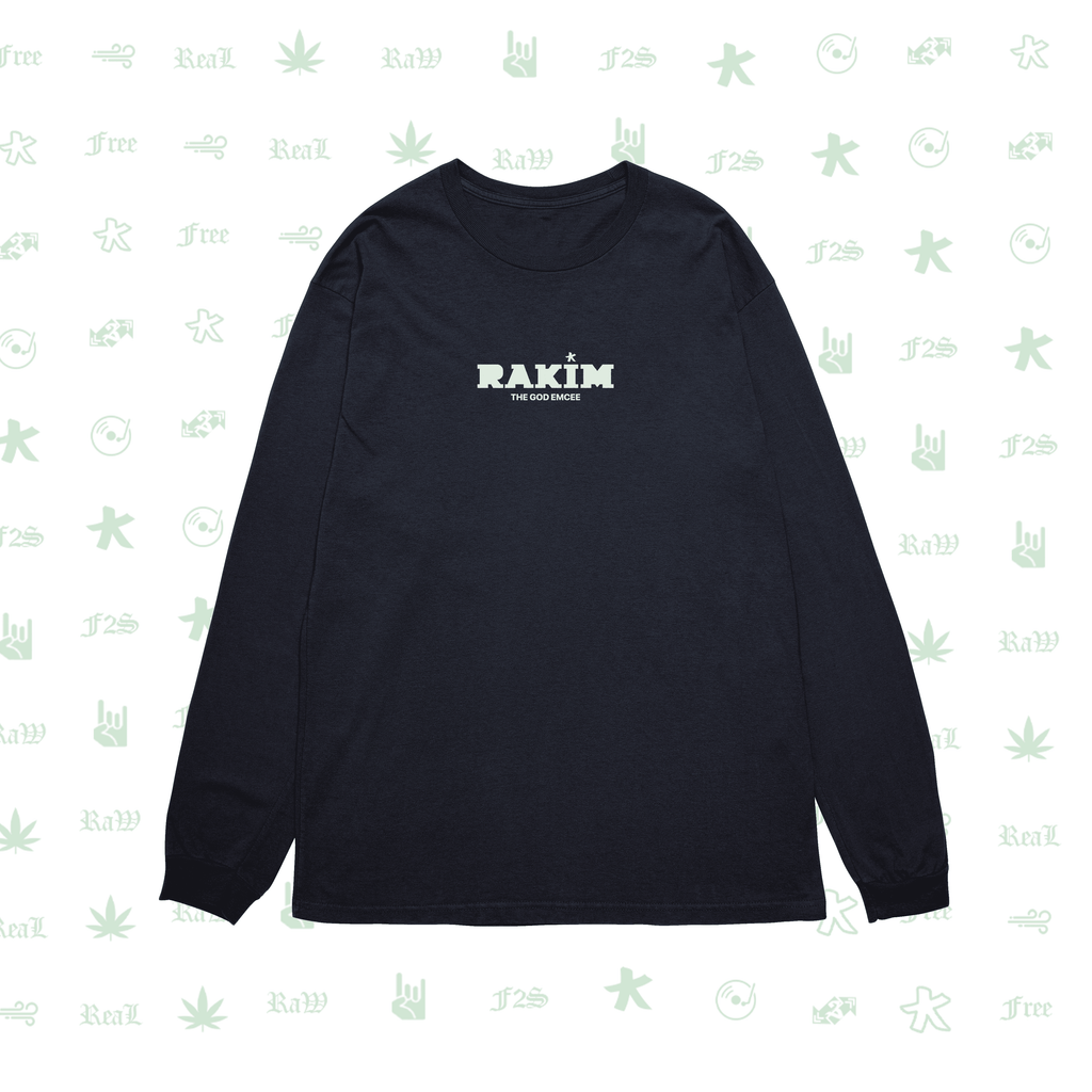 Rakim The God Emcee Navy Blue Unisex Oversized Sweatshirt