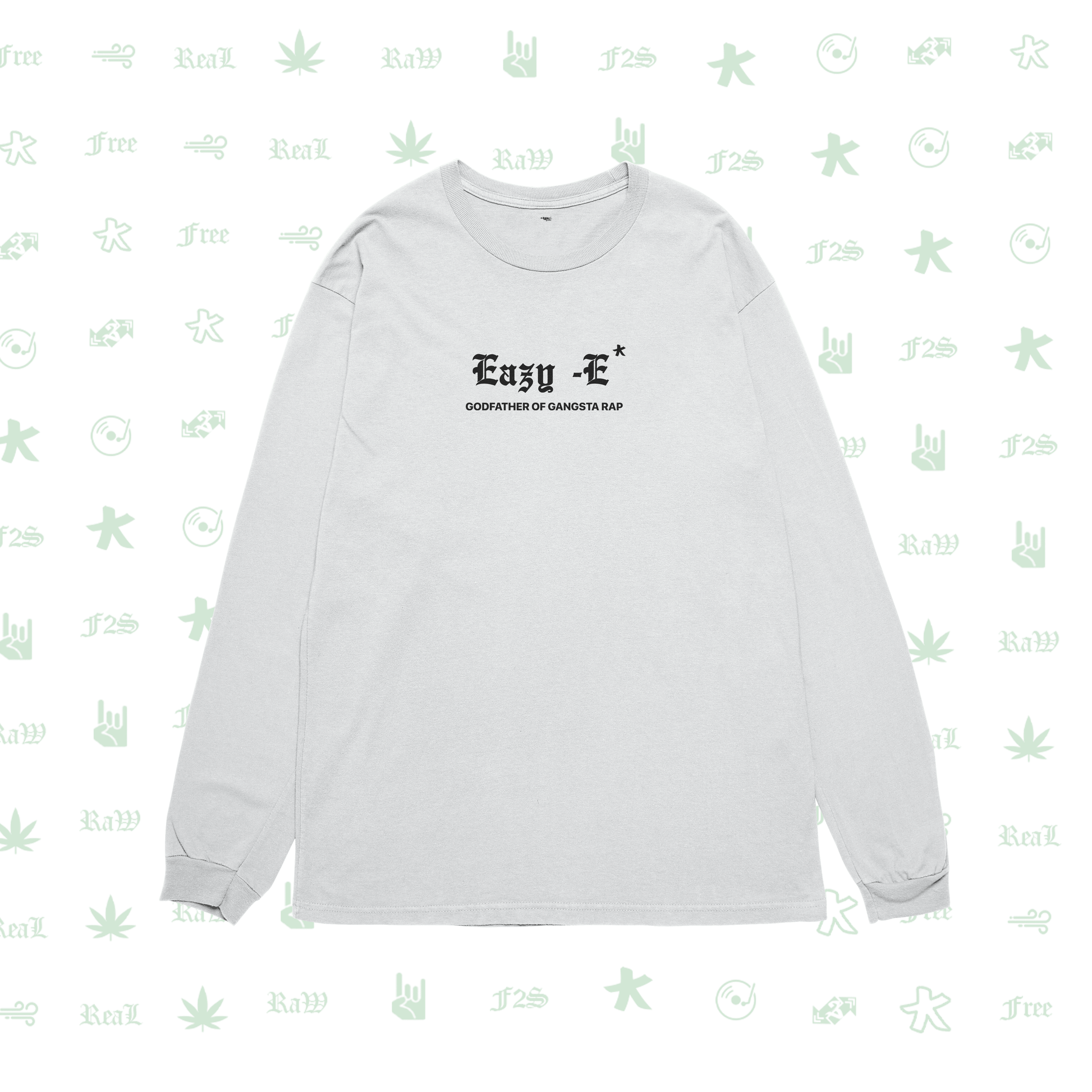 Eazy-E Godfather of Gangsta Rap White Unisex Oversized Sweatshirt