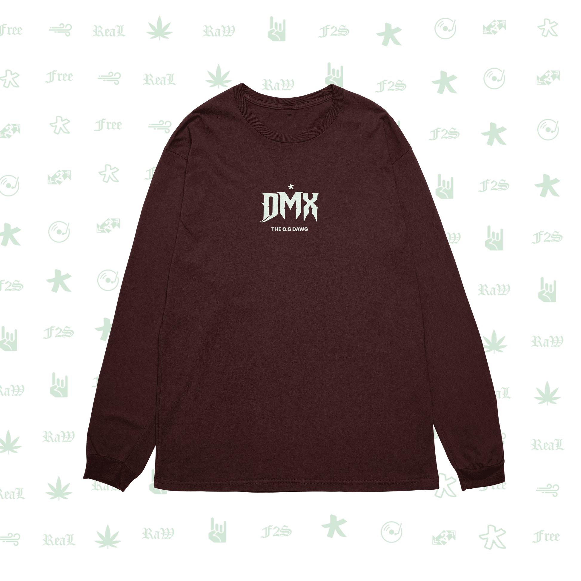 DMX The O.G. Dawg Maroon Unisex Oversized Sweatshirt