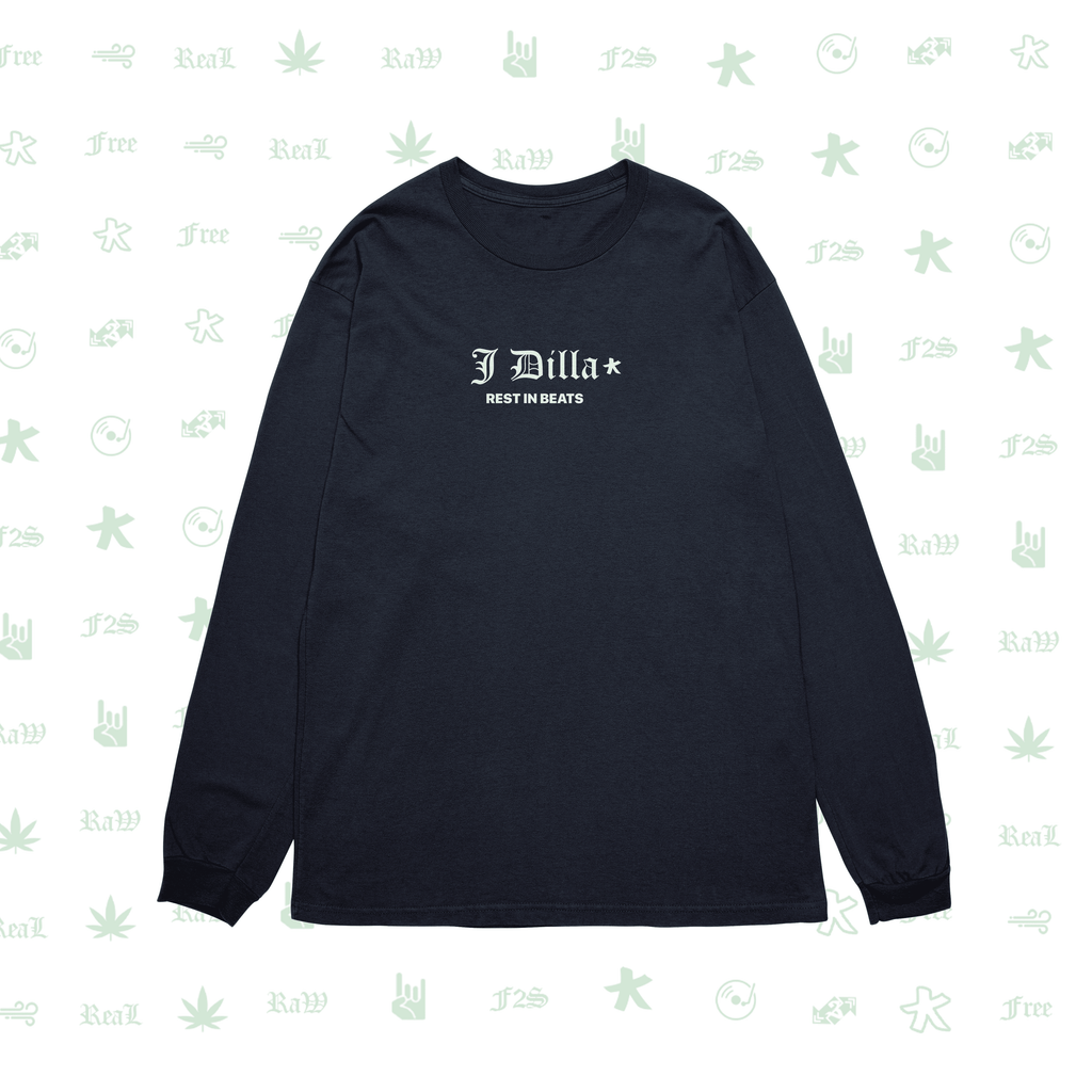 J Dilla Rest In Beats Navy Blue Unisex Oversized Sweatshirt