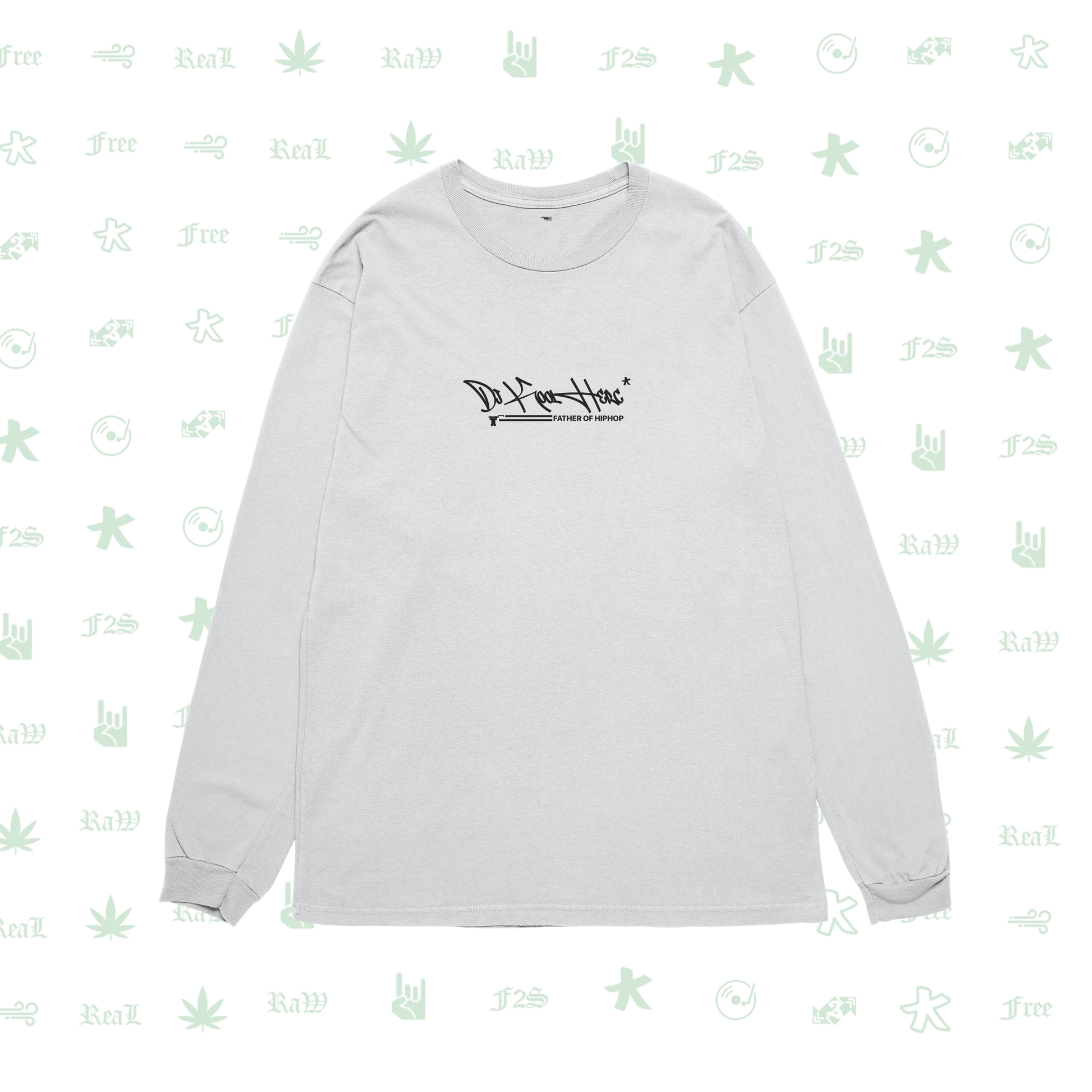 DJ Kool Herc Origins White Unisex Oversized Sweatshirt