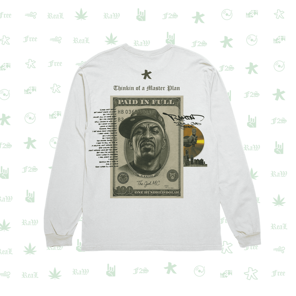 Rakim The God Emcee White Unisex Oversized Sweatshirt