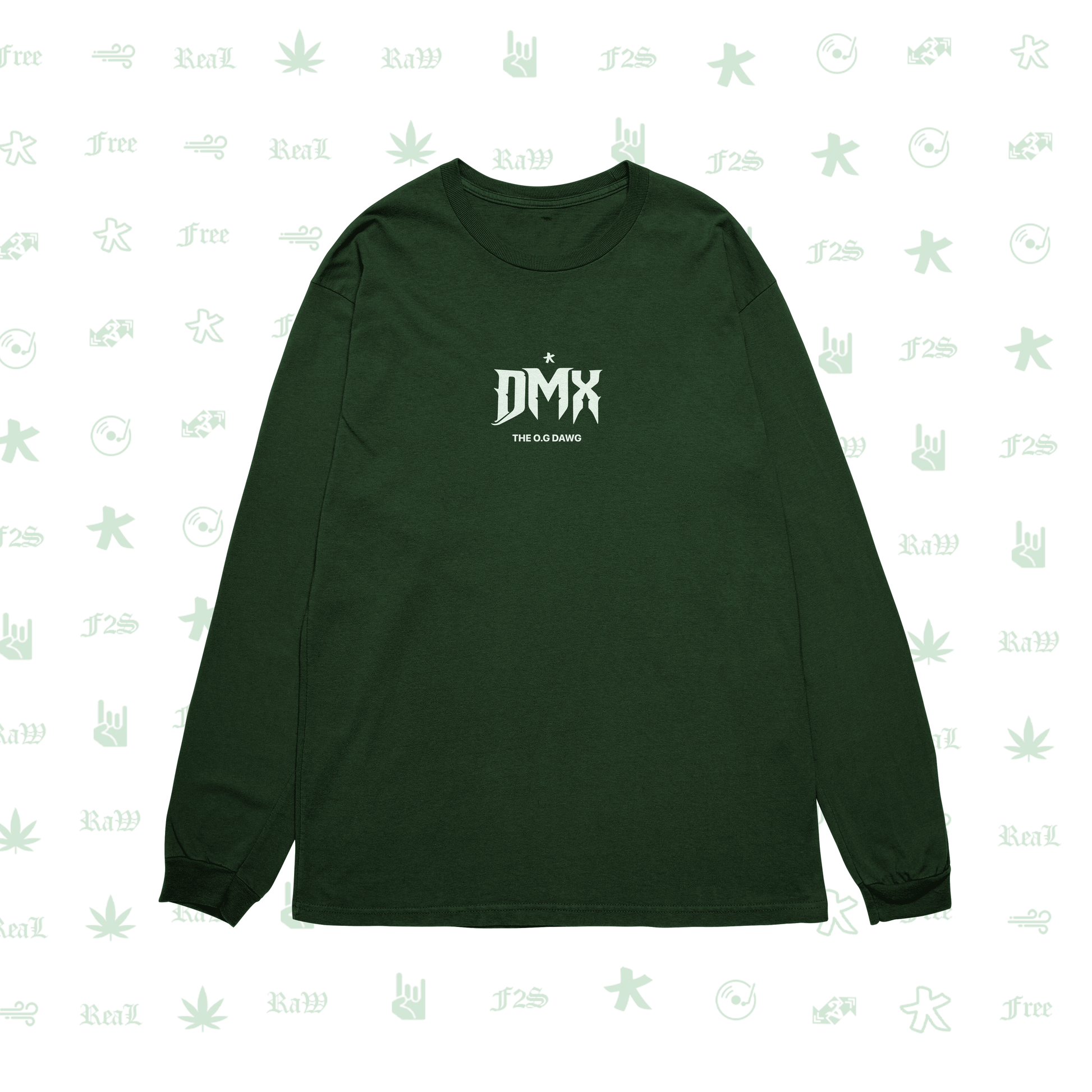 DMX The O.G. Dawg Bottle Green Unisex Oversized Sweatshirt