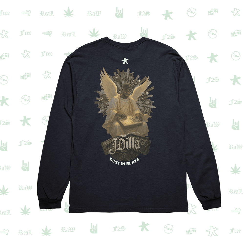 J Dilla Rest In Beats Navy Blue Unisex Oversized Sweatshirt