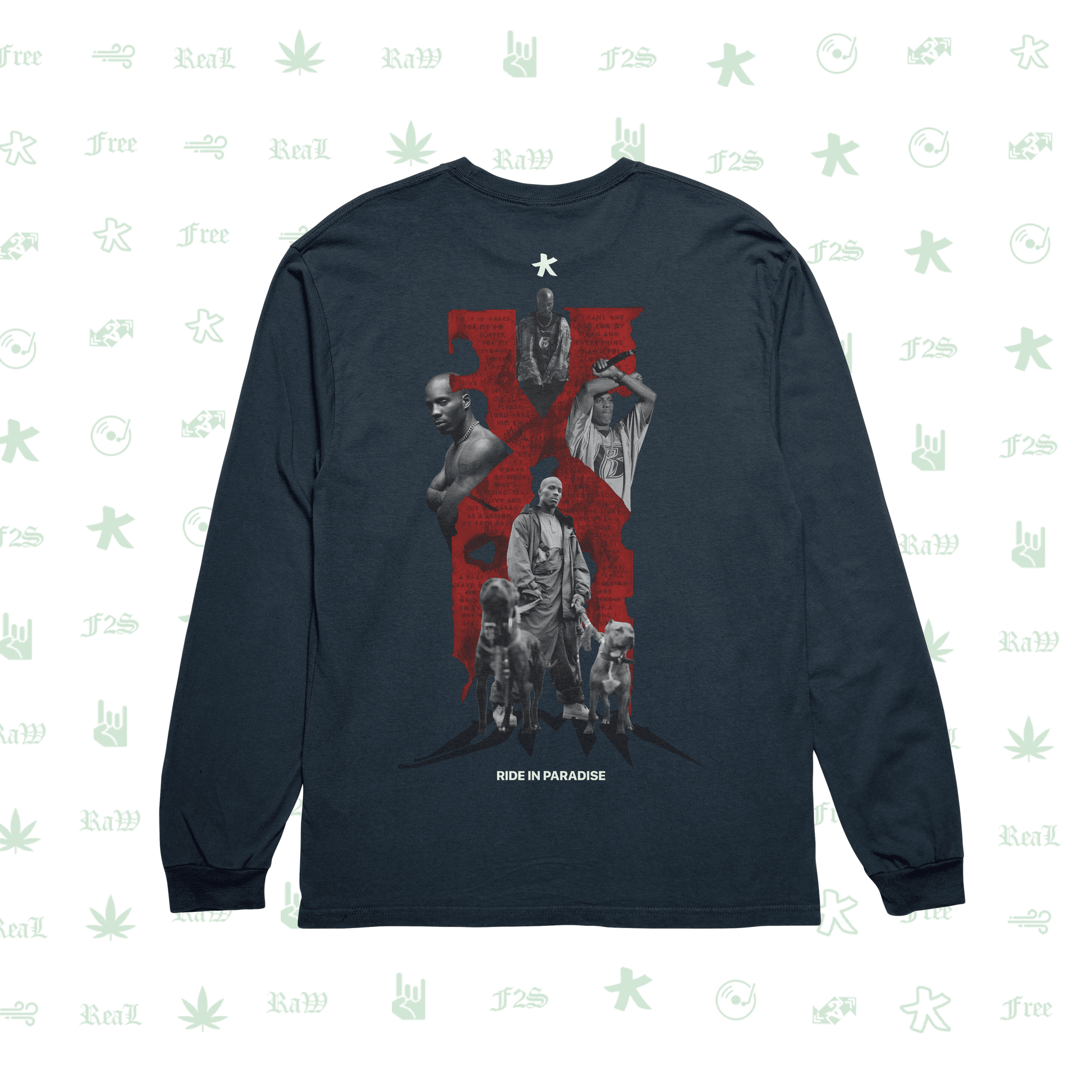 DMX The O.G. Dawg Navy Blue Unisex Oversized Sweatshirt