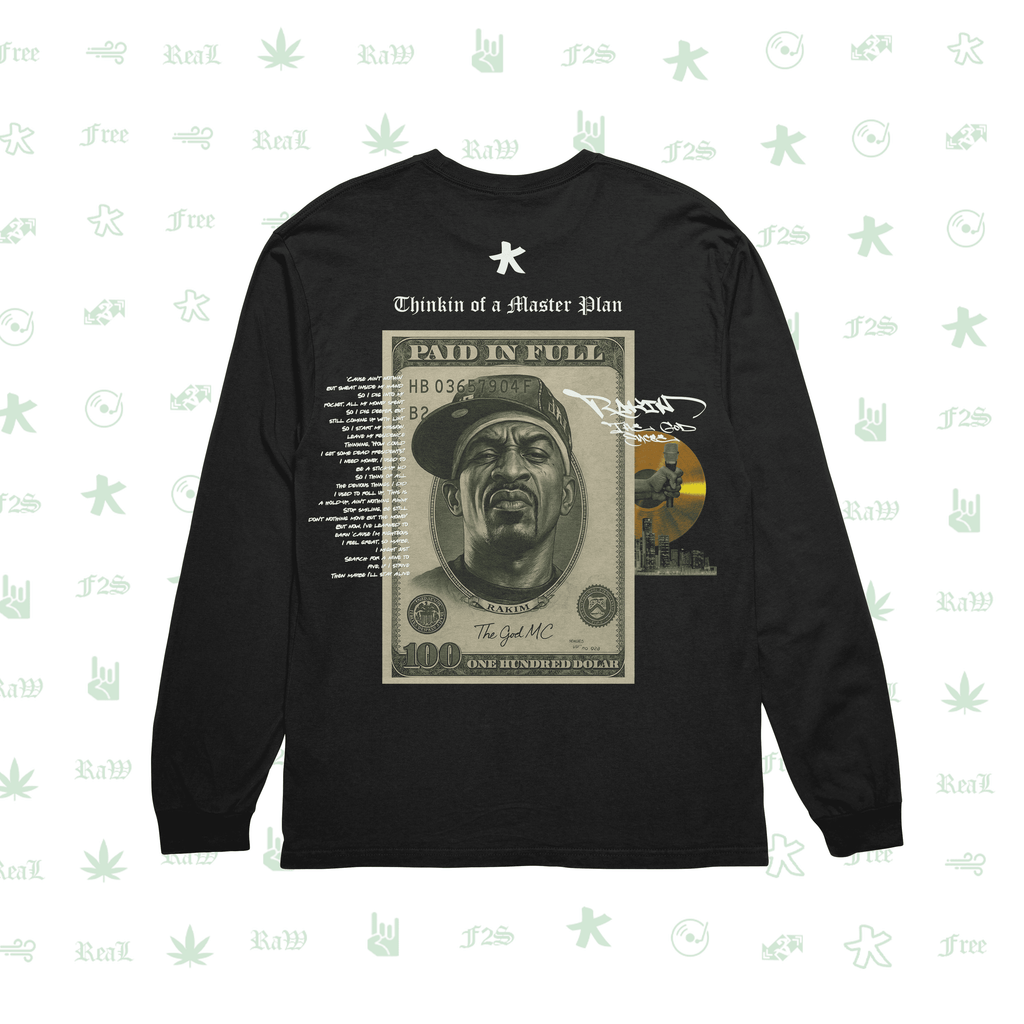 Rakim The God Emcee Black Unisex Oversized Sweatshirt
