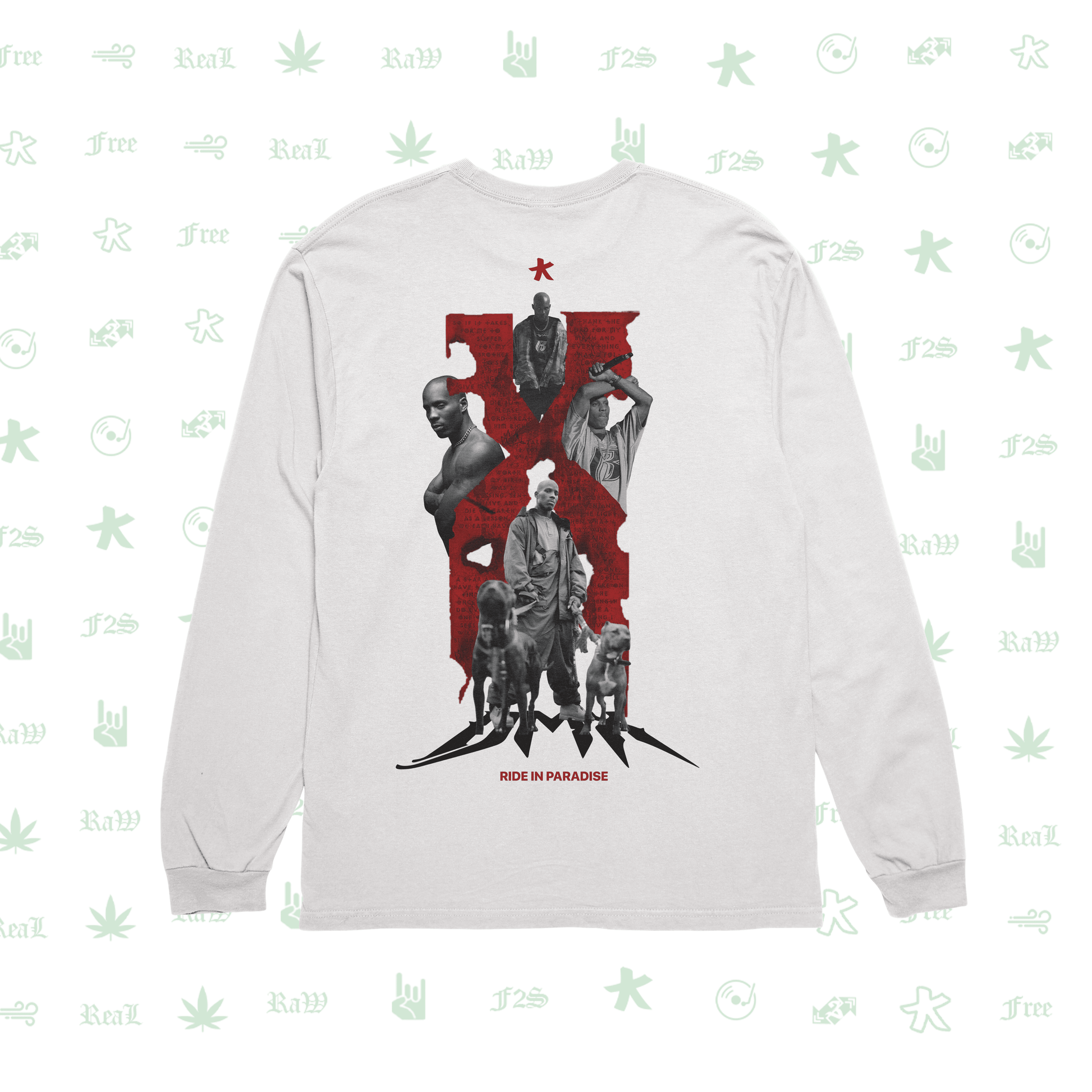 DMX The O.G. Dawg White Unisex Oversized Sweatshirt