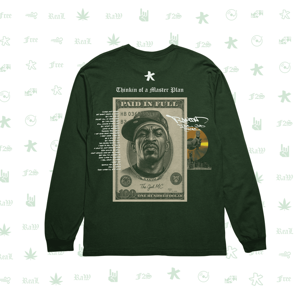 Rakim The God Emcee Bottle Green Unisex Oversized Sweatshirt