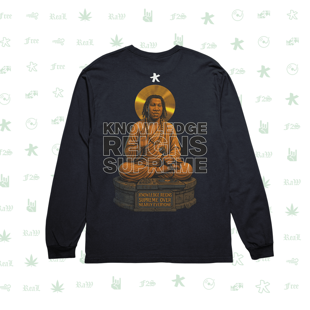 KRS ONE The Teacha Navy Blue Unisex Oversized Sweatshirt