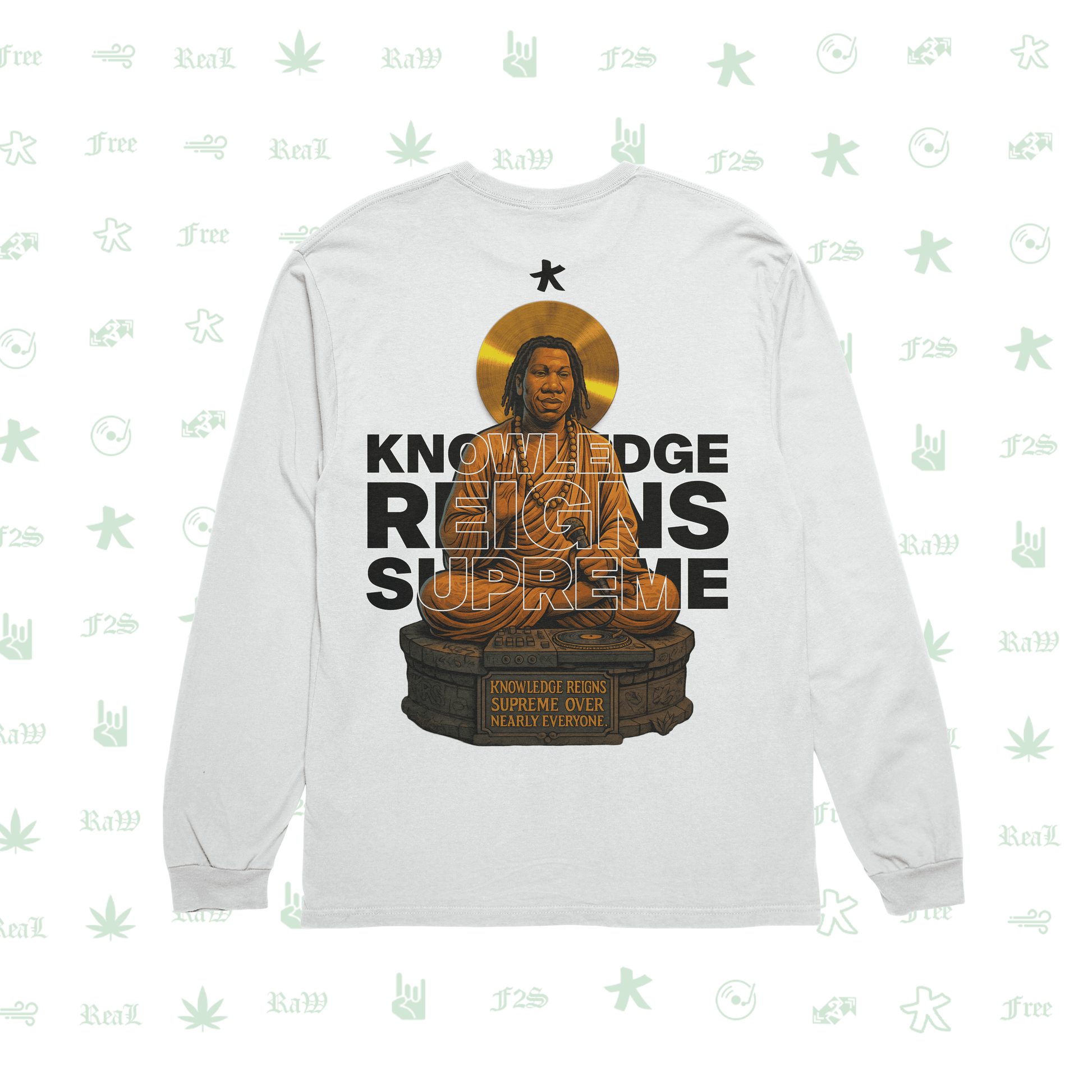 KRS ONE The Teacha White Unisex Oversized Sweatshirt