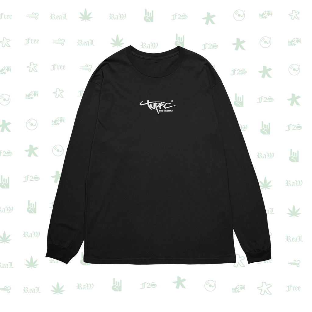 Tupac The Messiah Black Unisex Oversized Sweatshirt