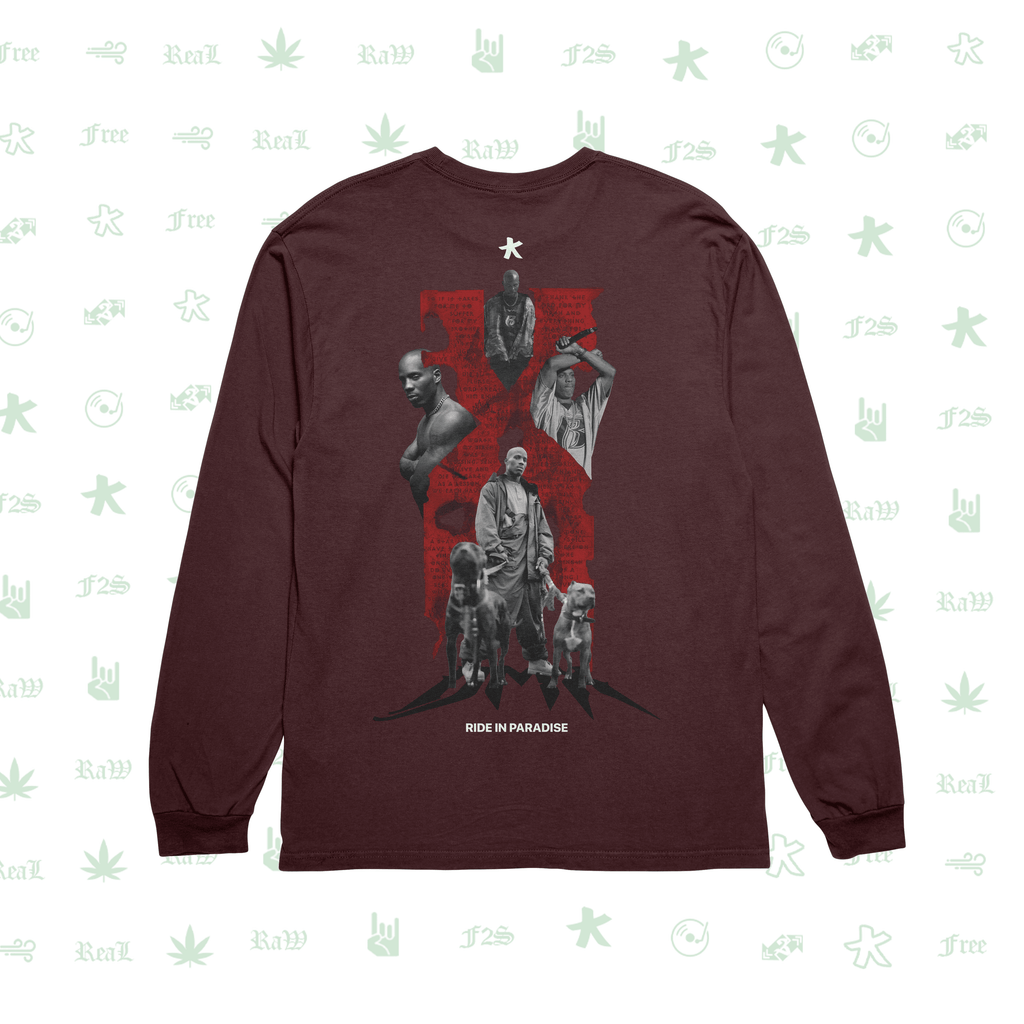 DMX The O.G. Dawg Maroon Unisex Oversized Sweatshirt