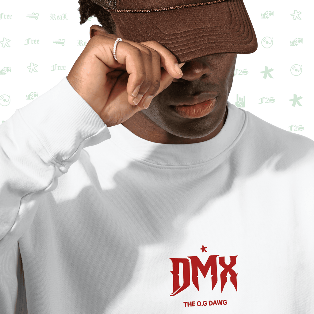 DMX The O.G. Dawg White Unisex Oversized Sweatshirt
