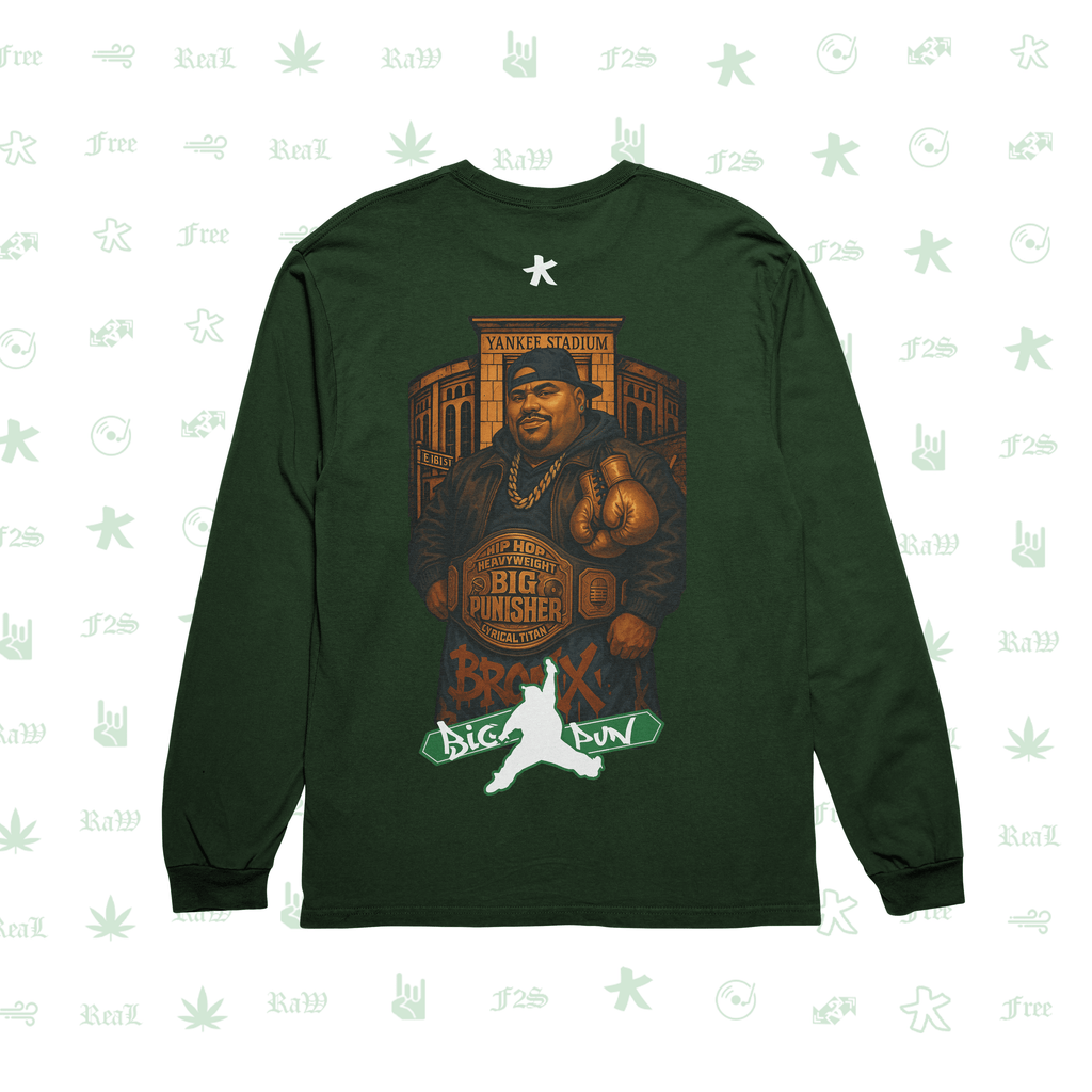 Big Pun Heavyweight Bottle Green Unisex Oversized Sweatshirt