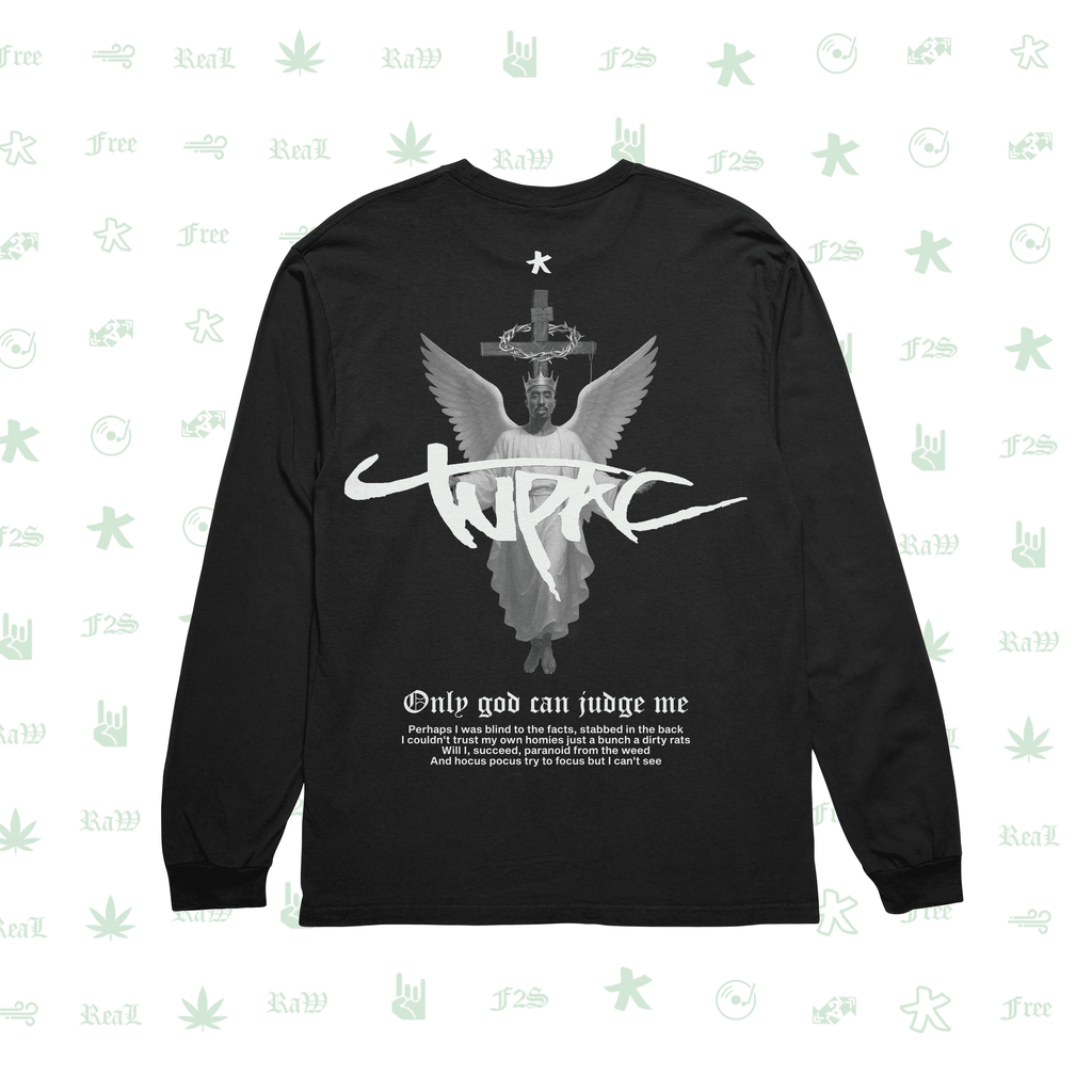 Tupac The Messiah Black Unisex Oversized Sweatshirt