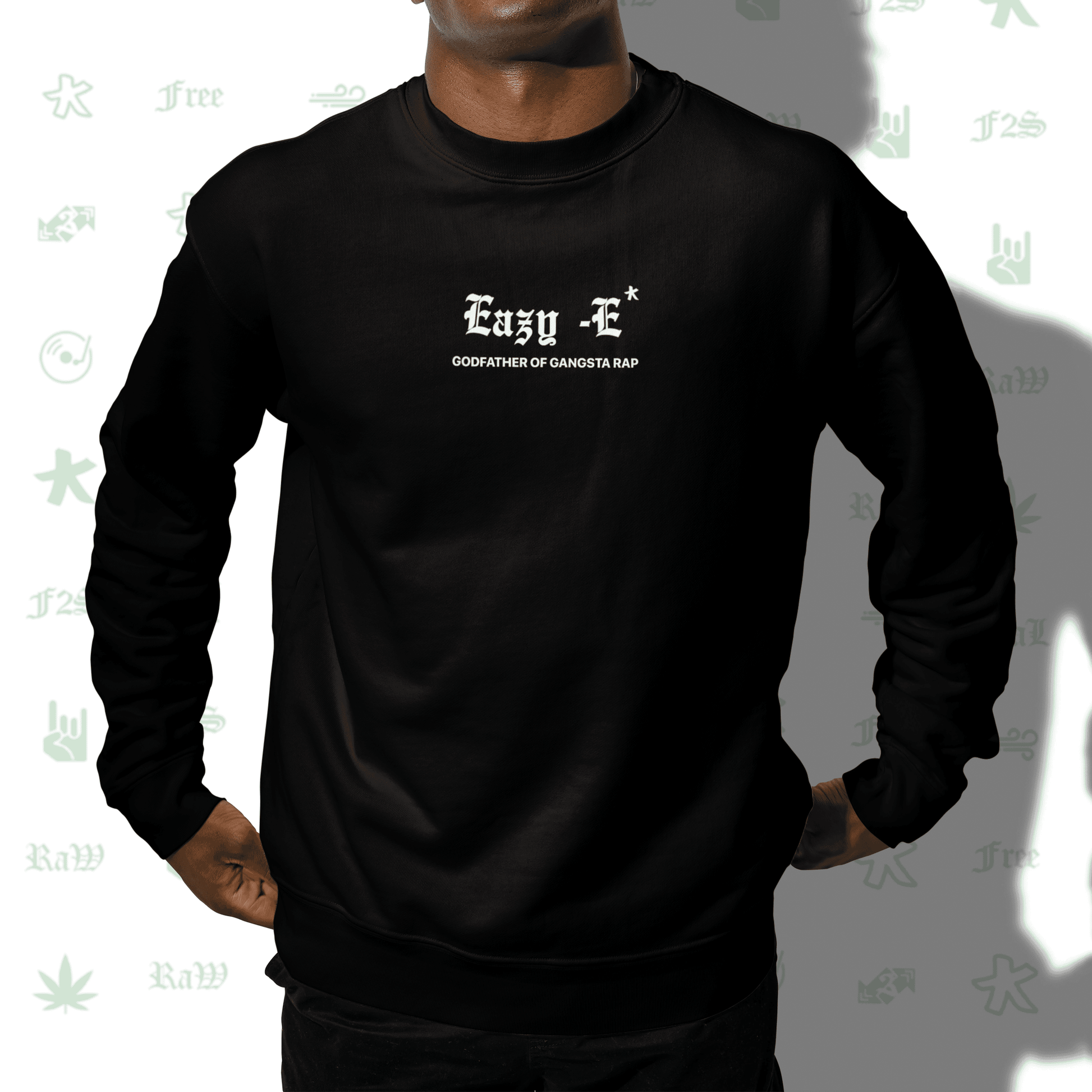 Eazy-E Godfather of Gangsta Rap Black Unisex Oversized Sweatshirt
