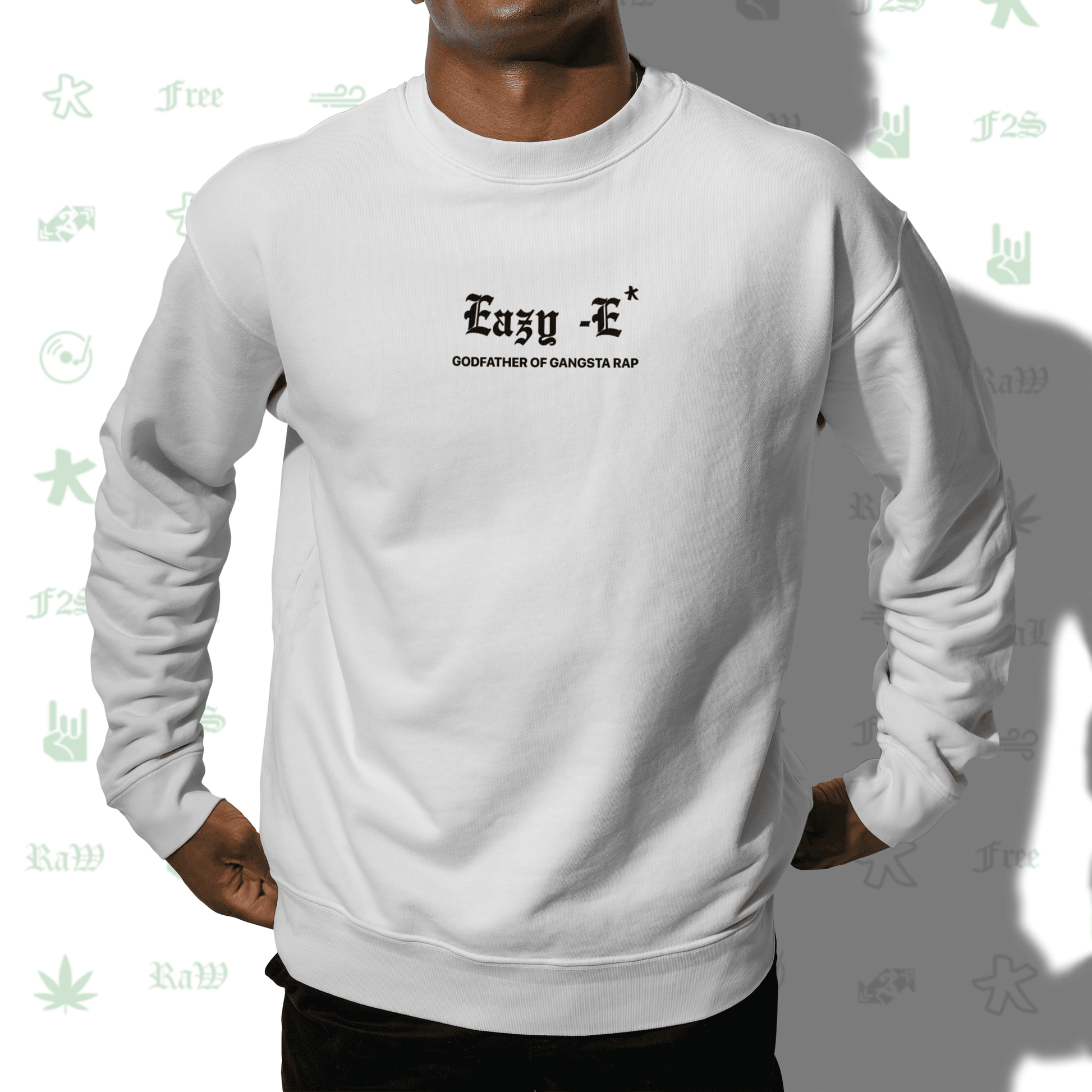 Eazy-E Godfather of Gangsta Rap White Unisex Oversized Sweatshirt