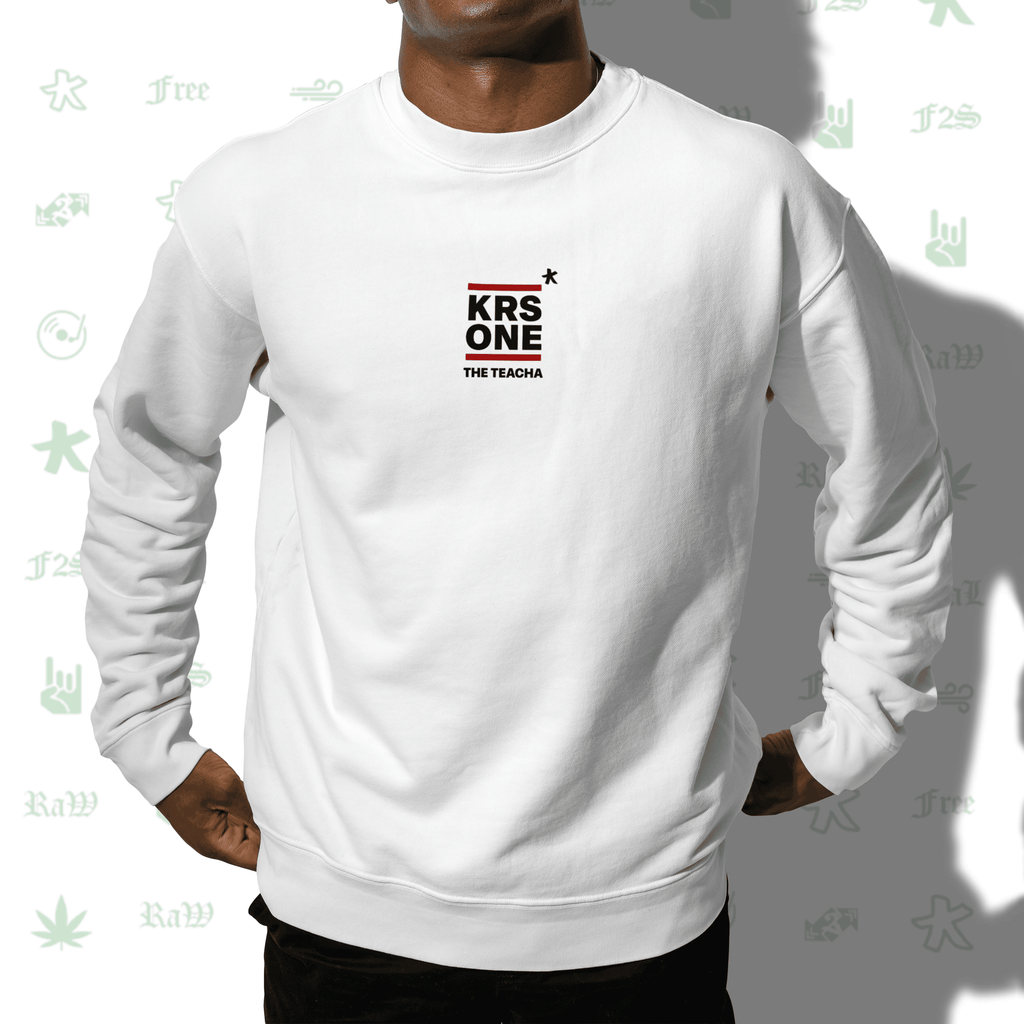 KRS ONE The Teacha White Unisex Oversized Sweatshirt
