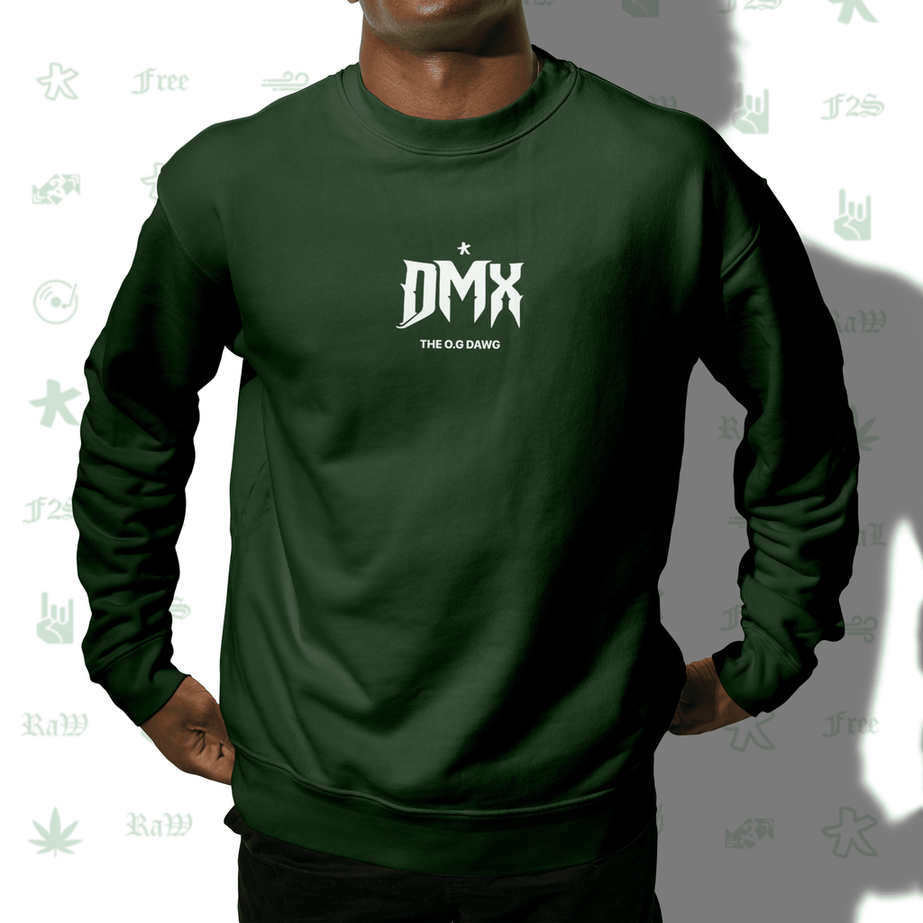 DMX The O.G. Dawg Bottle Green Unisex Oversized Sweatshirt