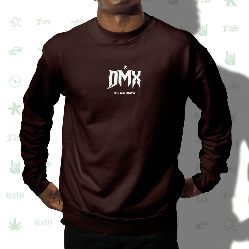 DMX The O.G. Dawg Maroon Unisex Oversized Sweatshirt