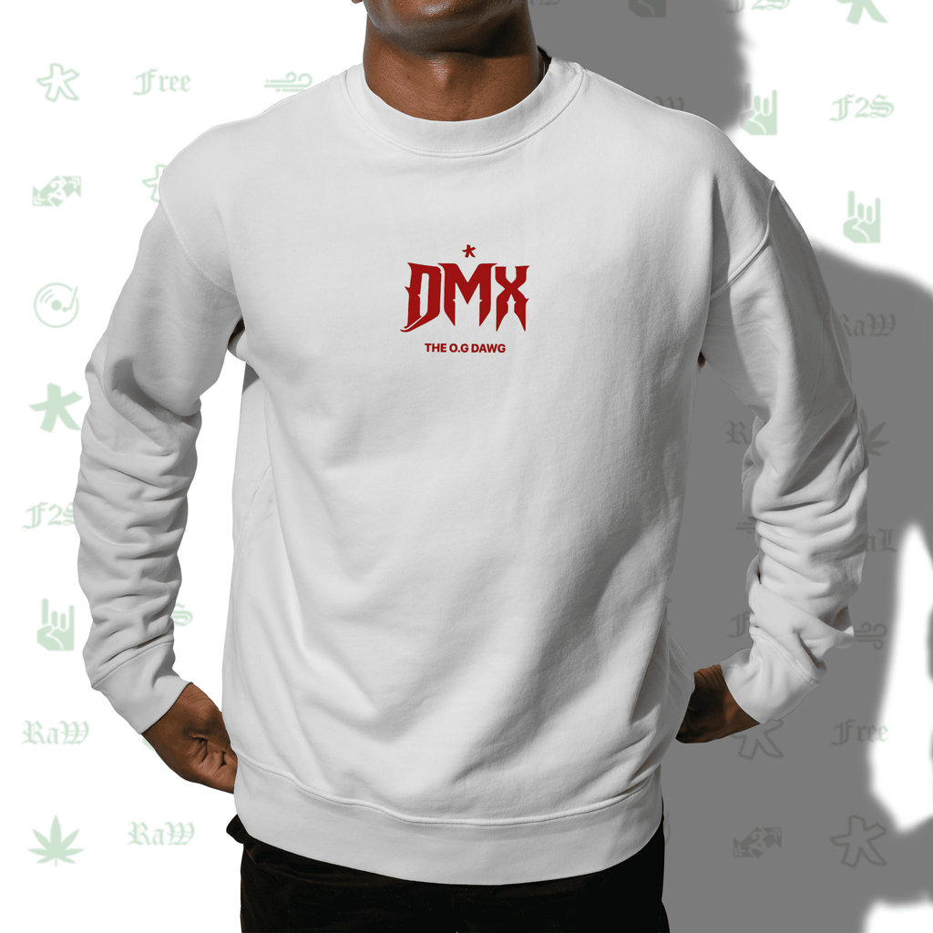 DMX The O.G. Dawg White Unisex Oversized Sweatshirt