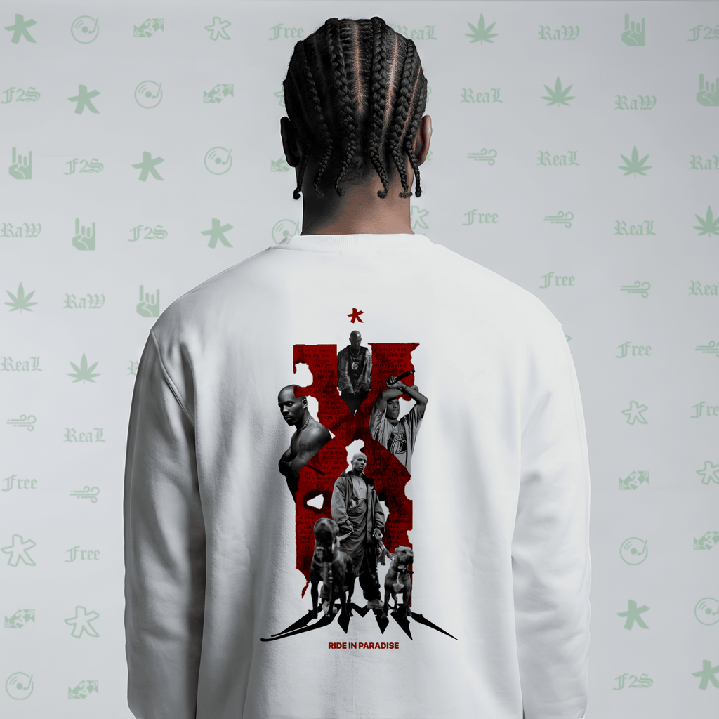 DMX The O.G. Dawg White Unisex Oversized Sweatshirt