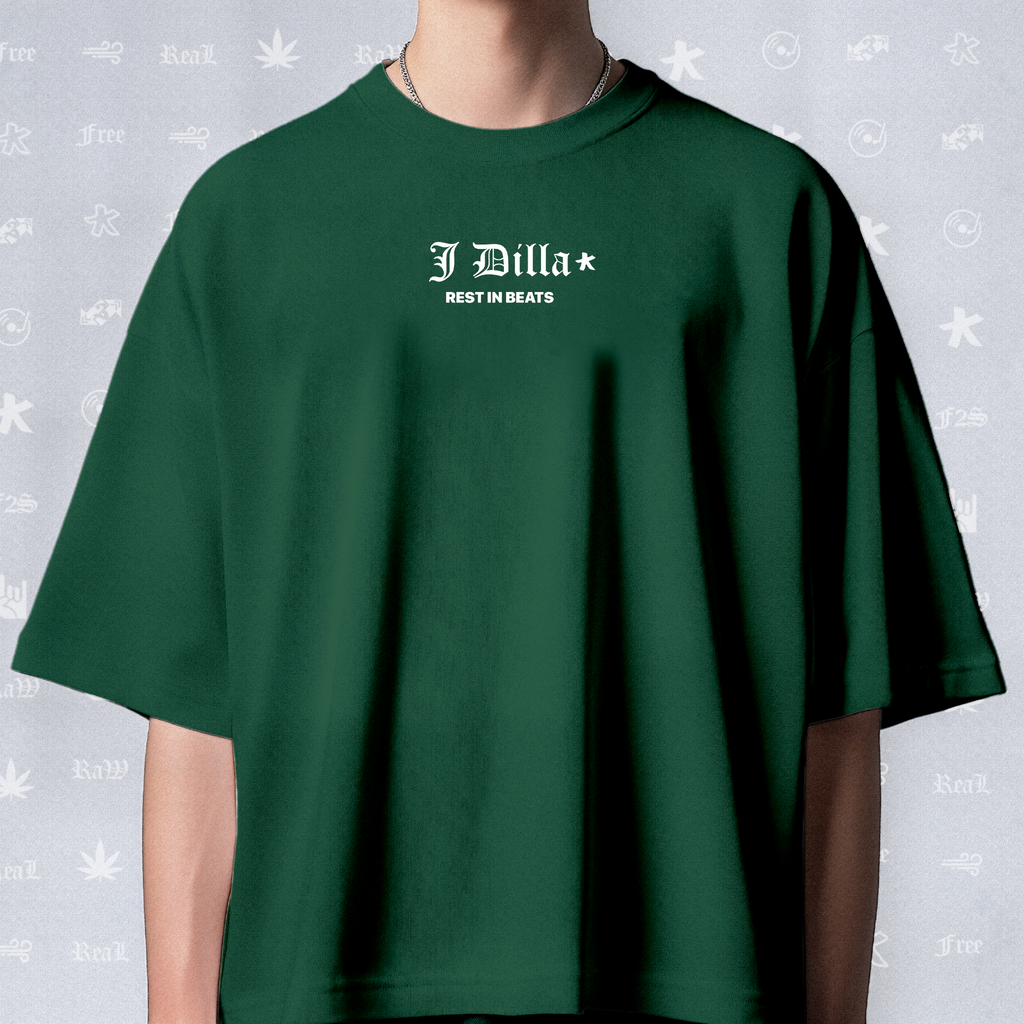 J Dilla Rest In Beats Unisex Bottle Green Tee