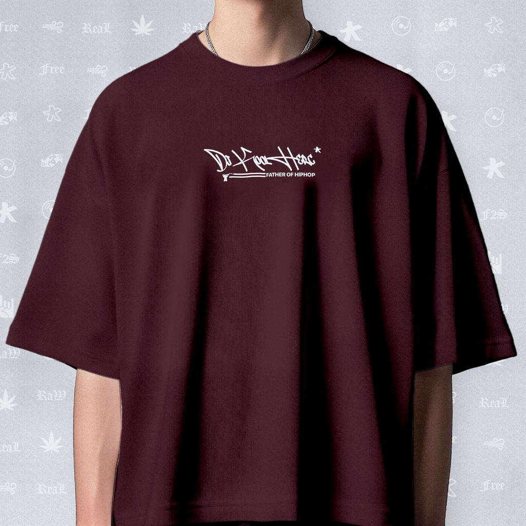 DJ Kool Herc Origins Unisex Maroon Tee