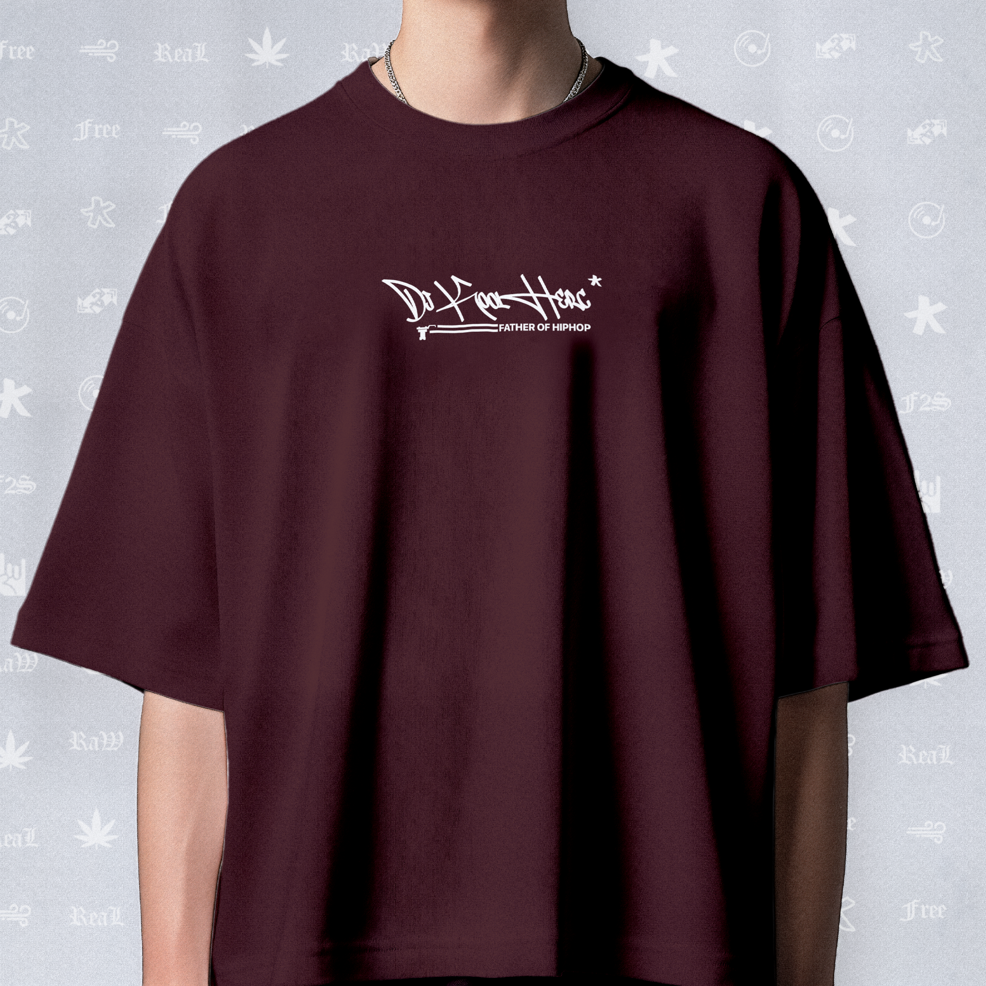 DJ Kool Herc Origins Unisex Maroon Tee
