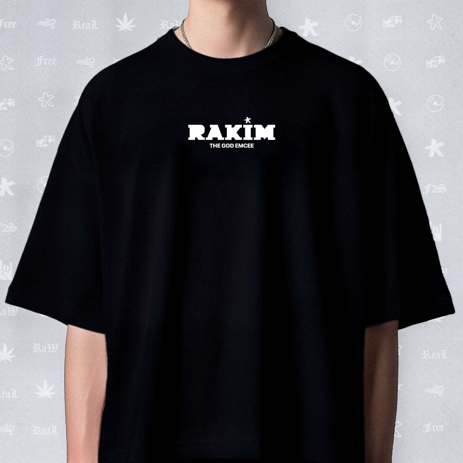 Rakim The God Emcee Unisex Black Tee