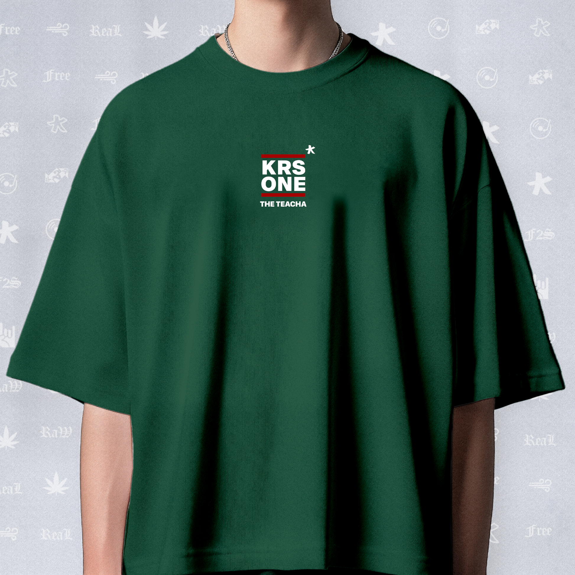 KRS ONE The Teacha Unisex Bottle Green Tee