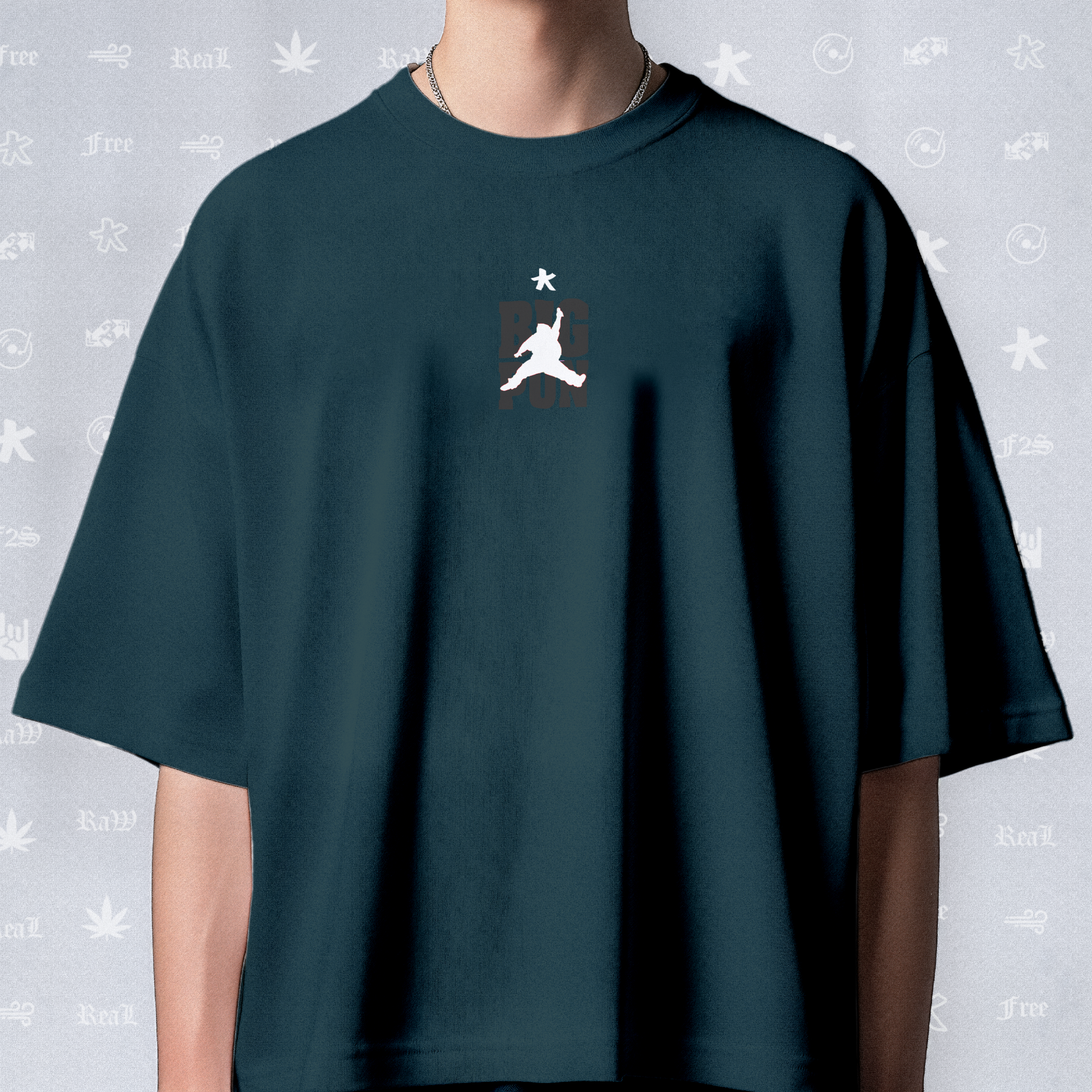 Big Pun Heavyweight Unisex Petrol Blue Tee